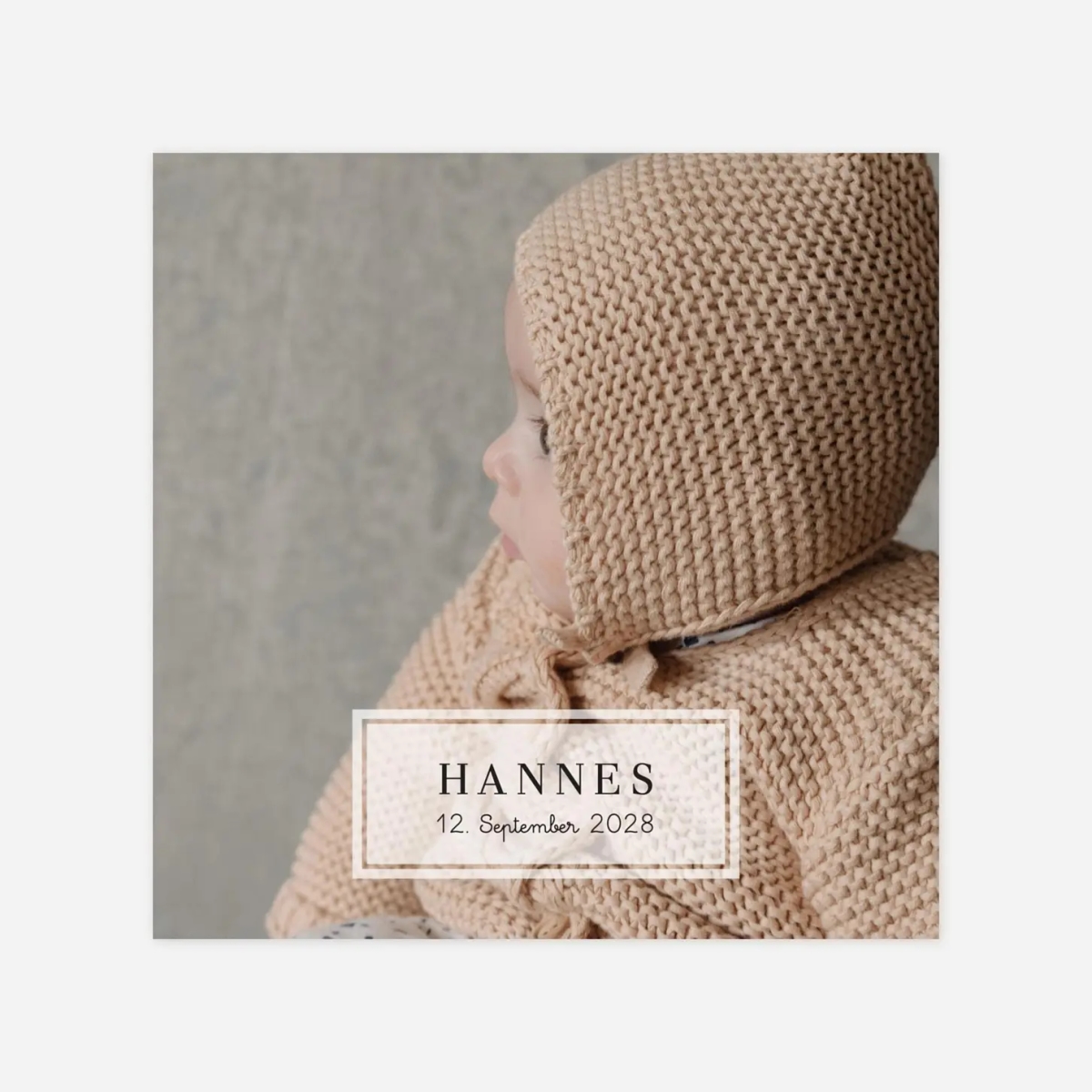 Geburtskarte Blickwinkel