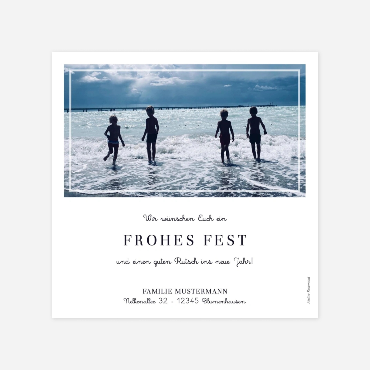 Weihnachtskarte Blickwinkel