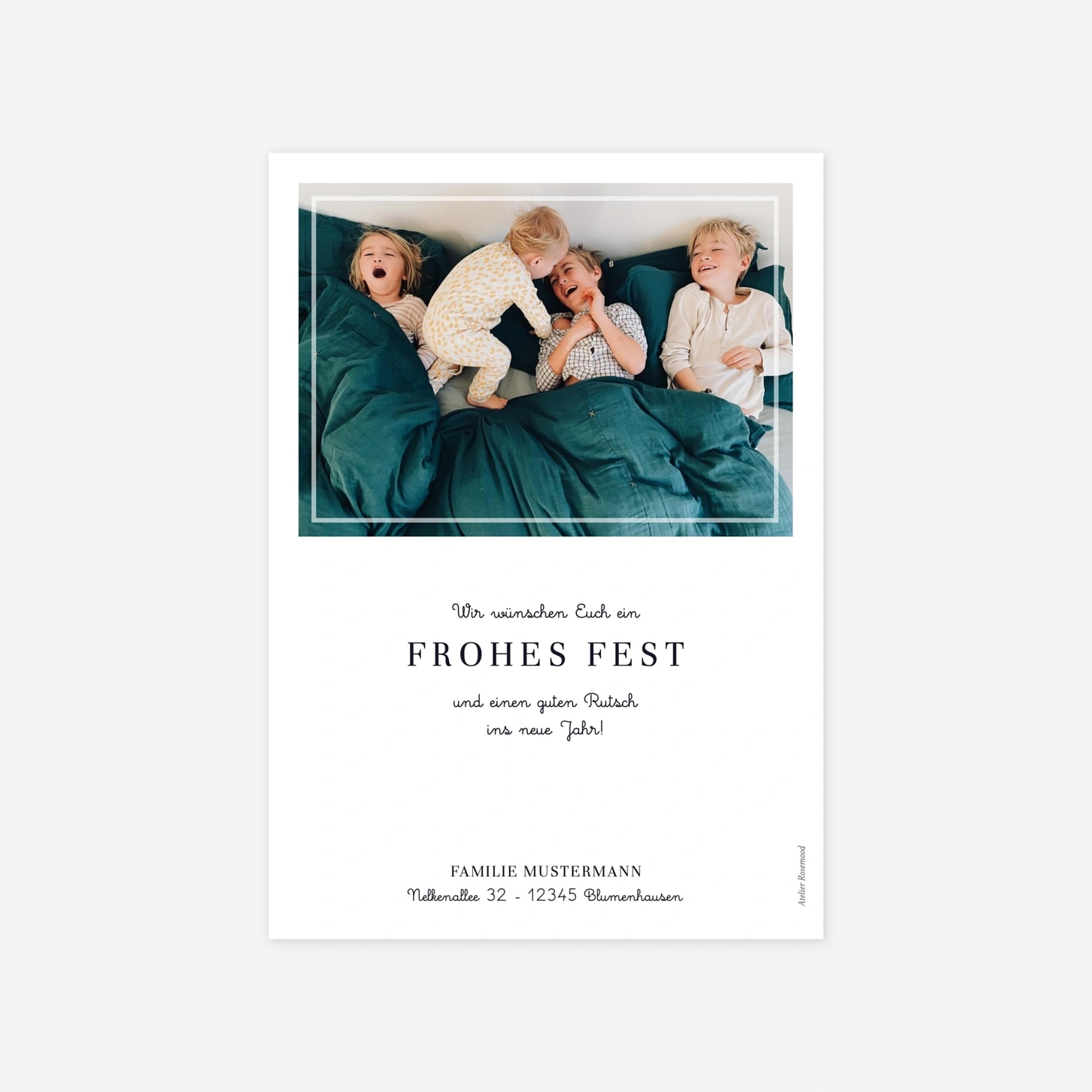 Weihnachtskarte Blickwinkel