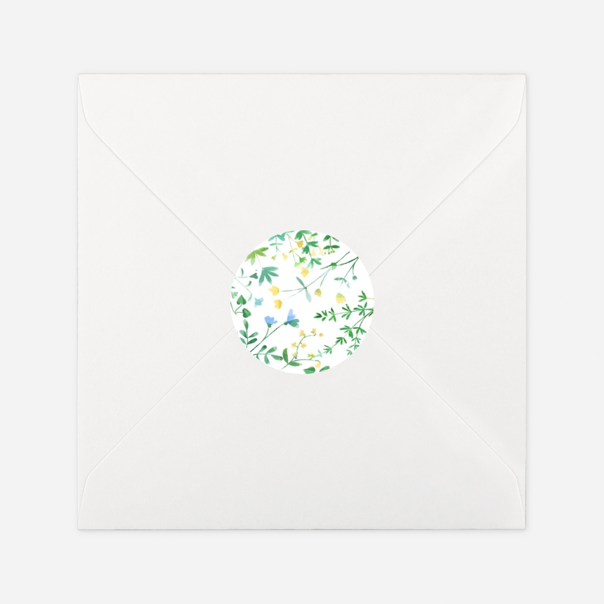 Aufkleber (Gastgeschenk) Blumenrahmen