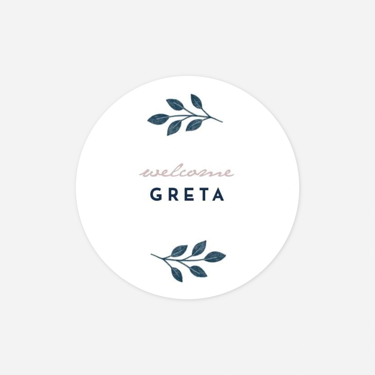 Aufkleber (Gastgeschenk) Blumenornament