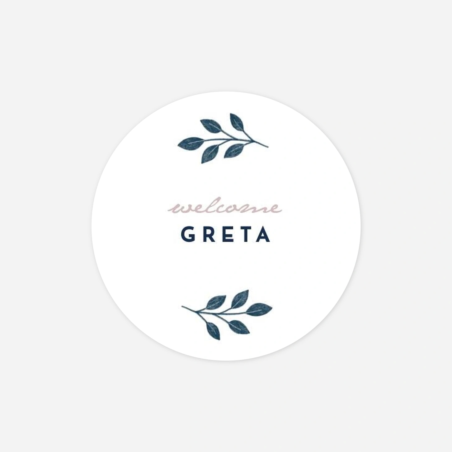 Aufkleber (Gastgeschenk) Blumenornament