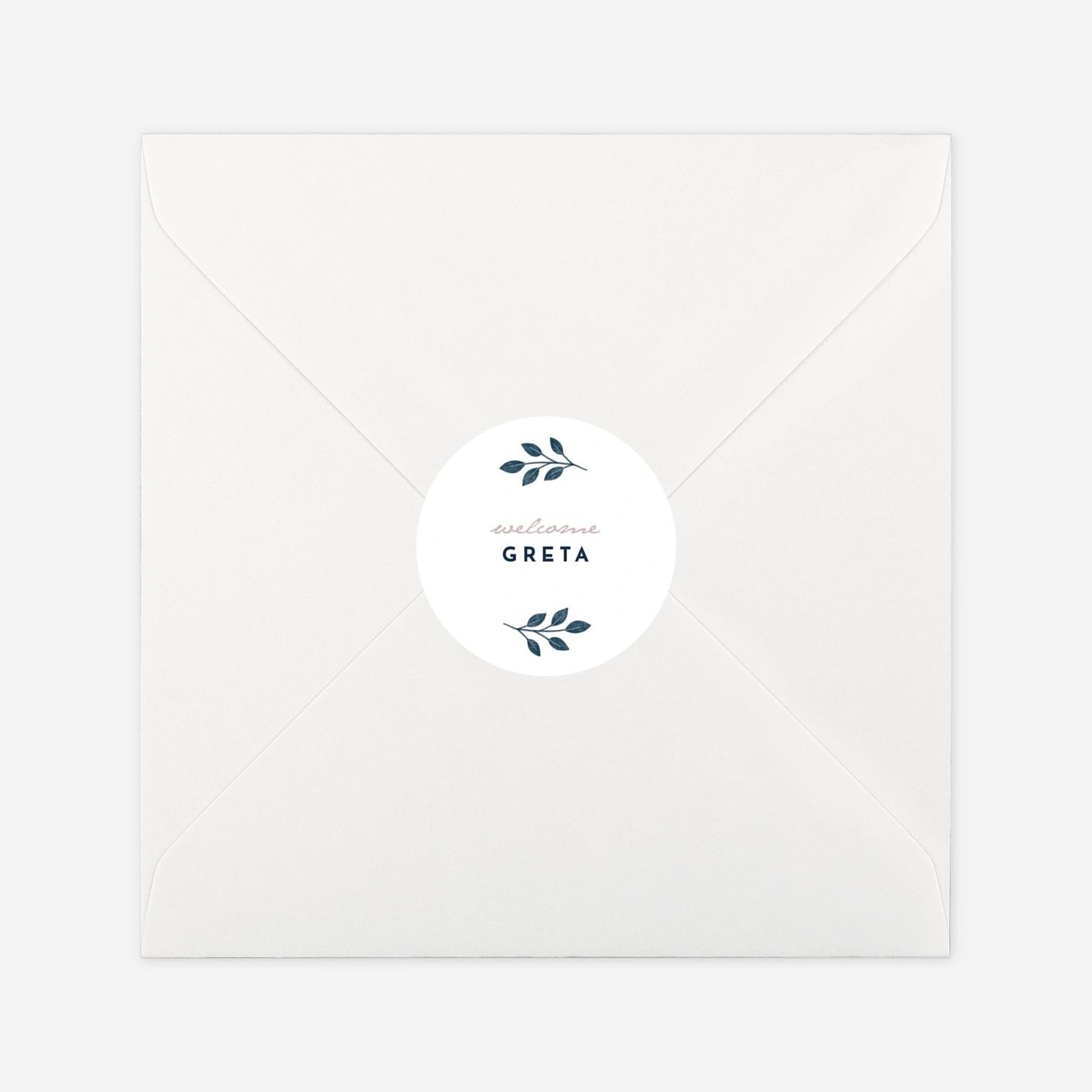 Aufkleber (Gastgeschenk) Blumenornament