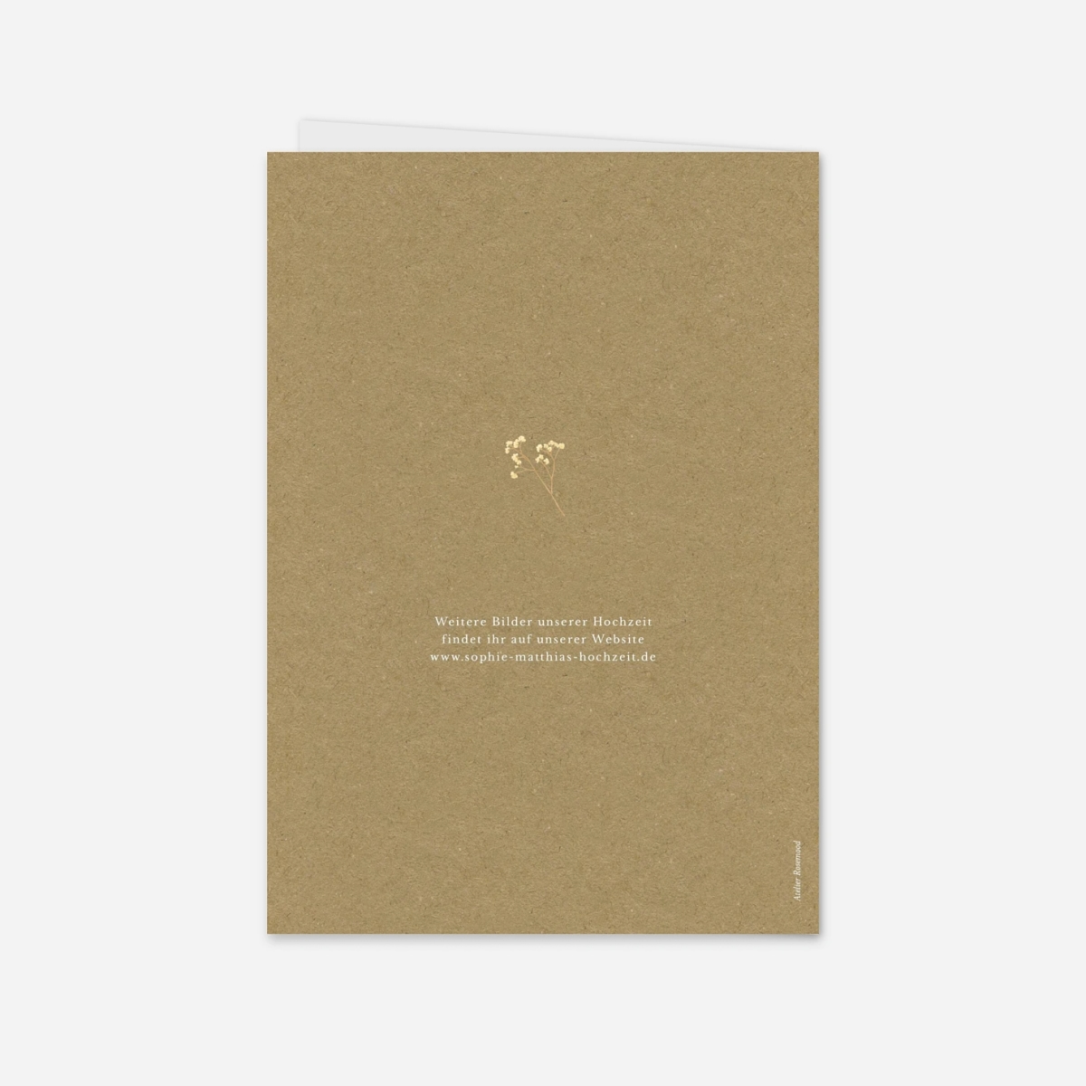 Dankeskarte Hochzeit Blütenparadies