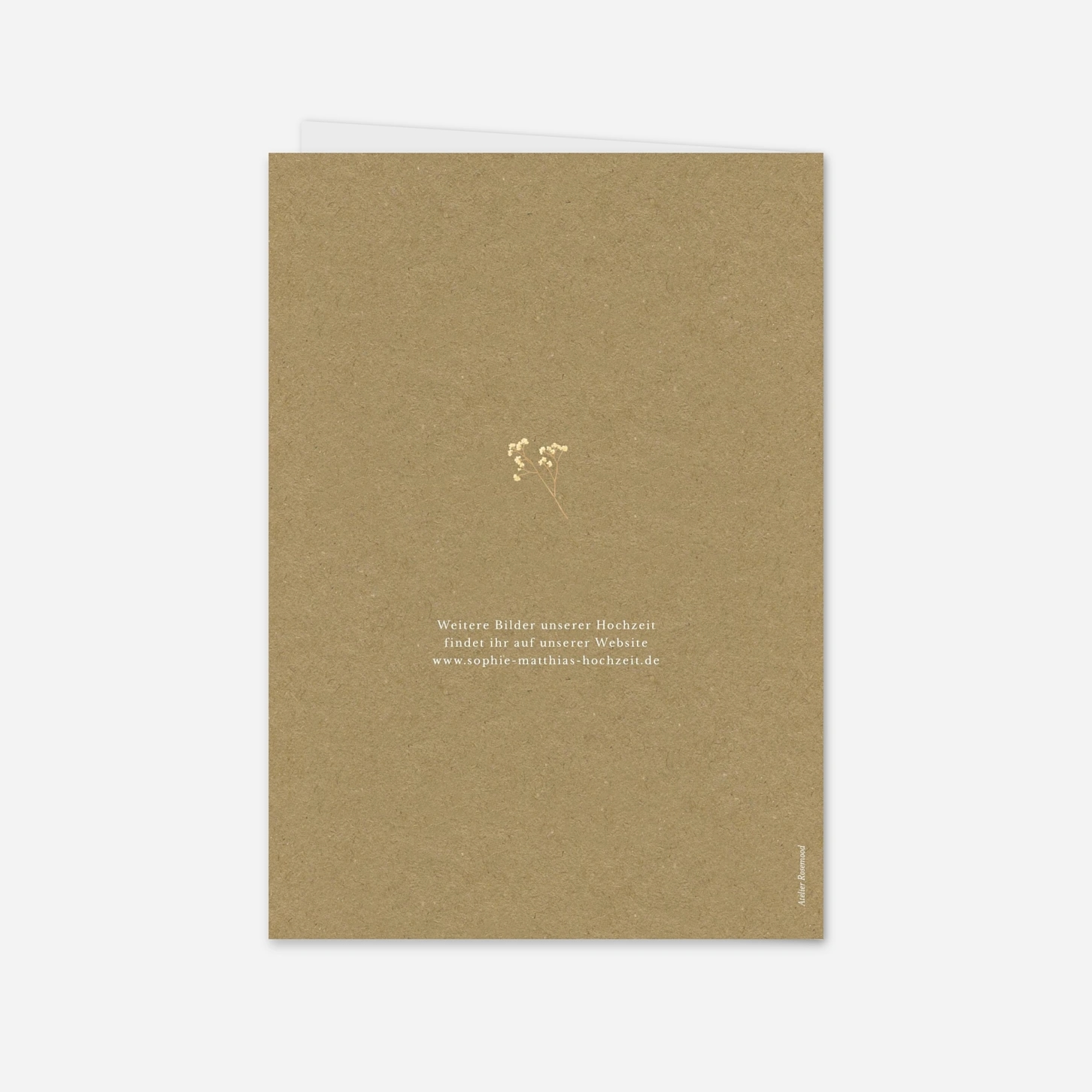 Dankeskarte Hochzeit Blütenparadies