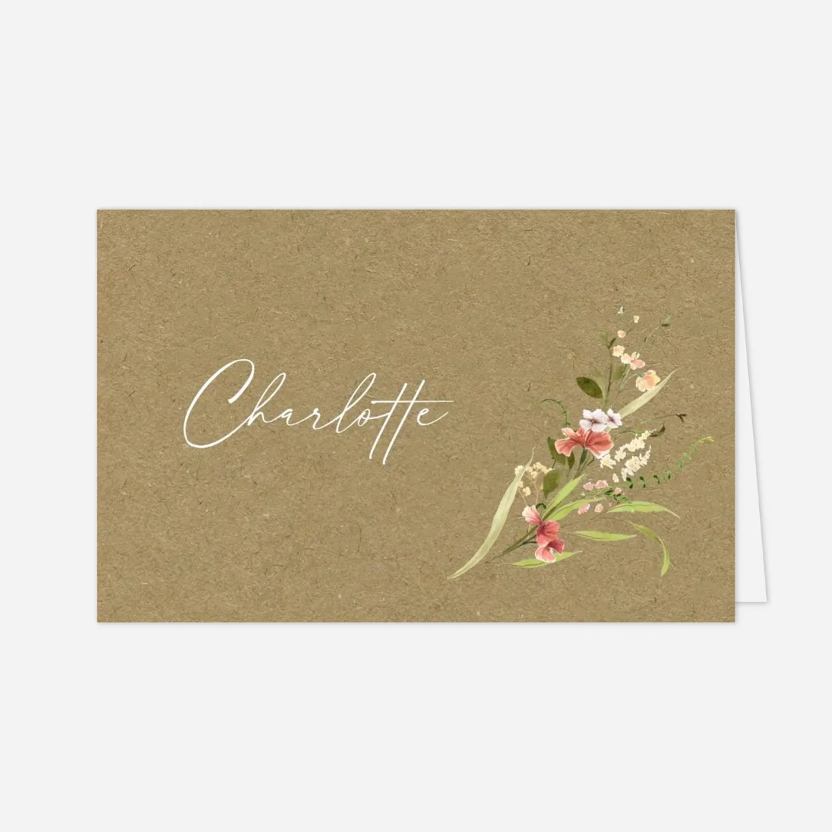 Platzkarte Hochzeit Blütenparadies