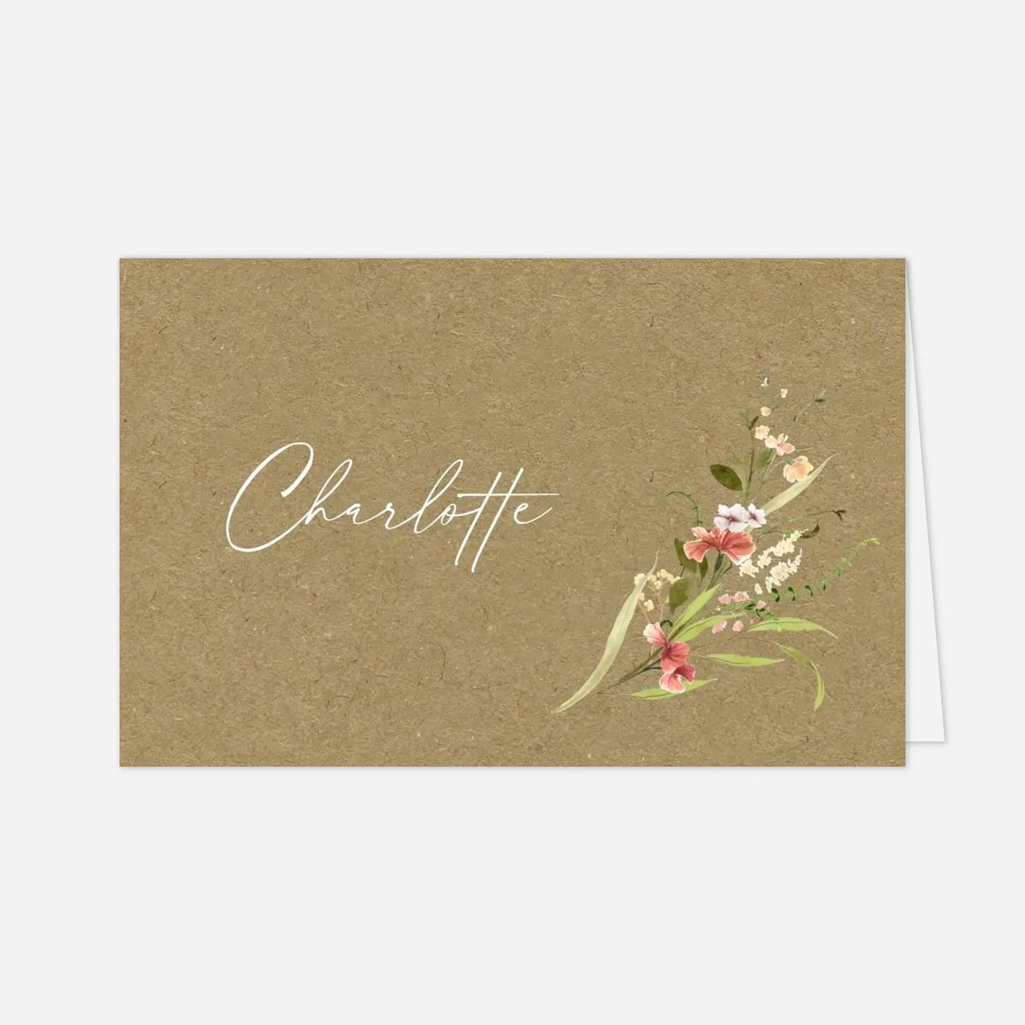 Platzkarte Hochzeit Blütenparadies