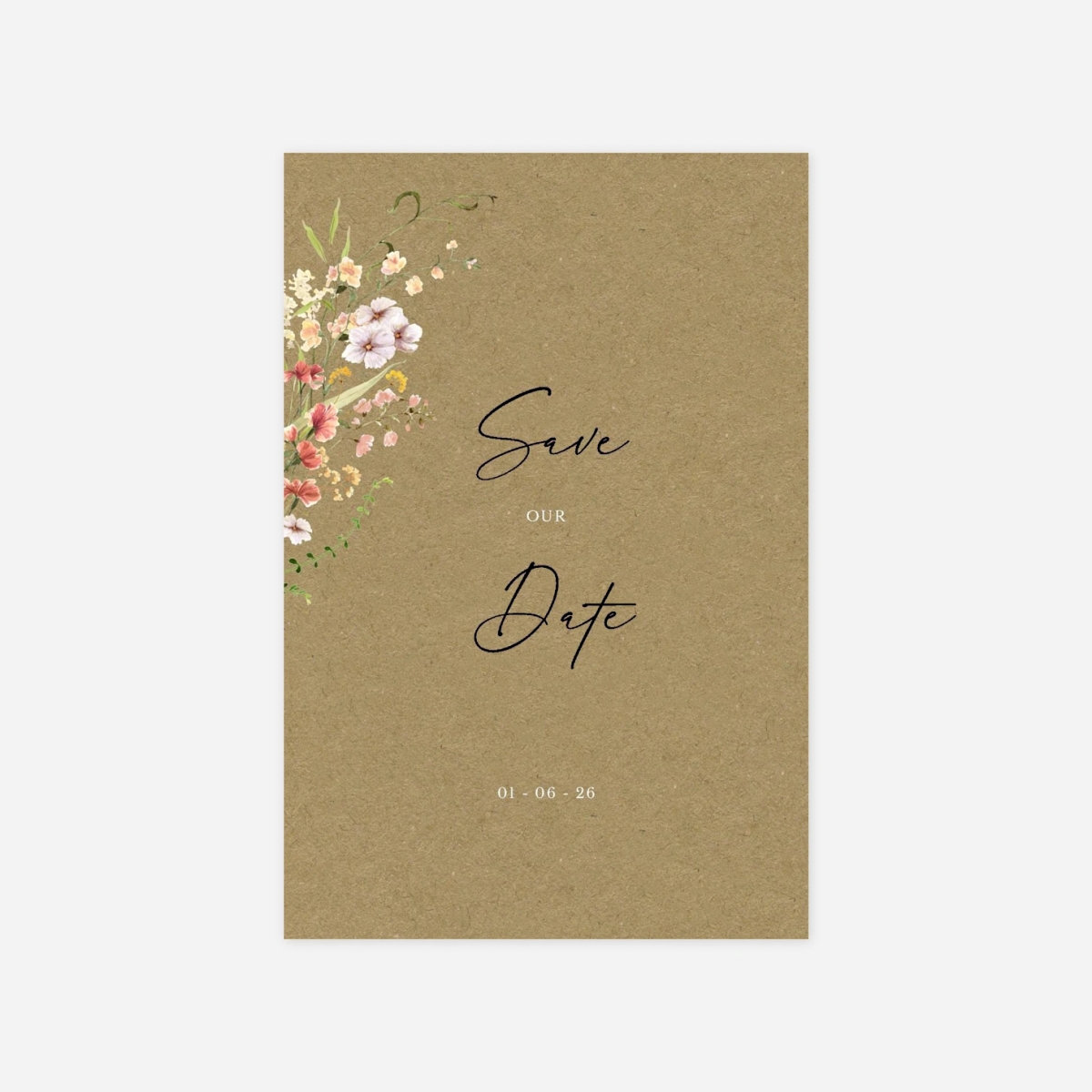 Save-the-Date Karte Blütenparadies