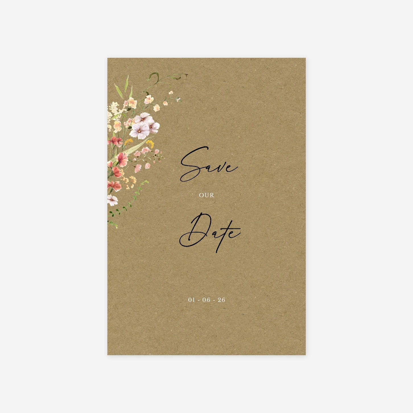Save-the-Date Karte Blütenparadies