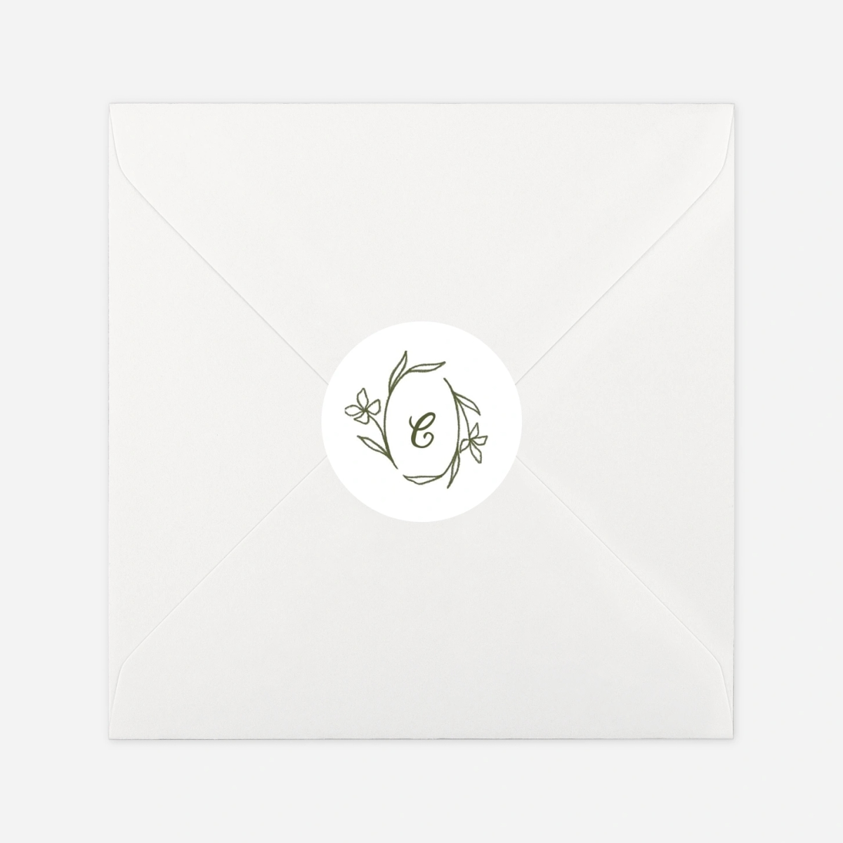 Aufkleber (Gastgeschenk) Blütensiegel