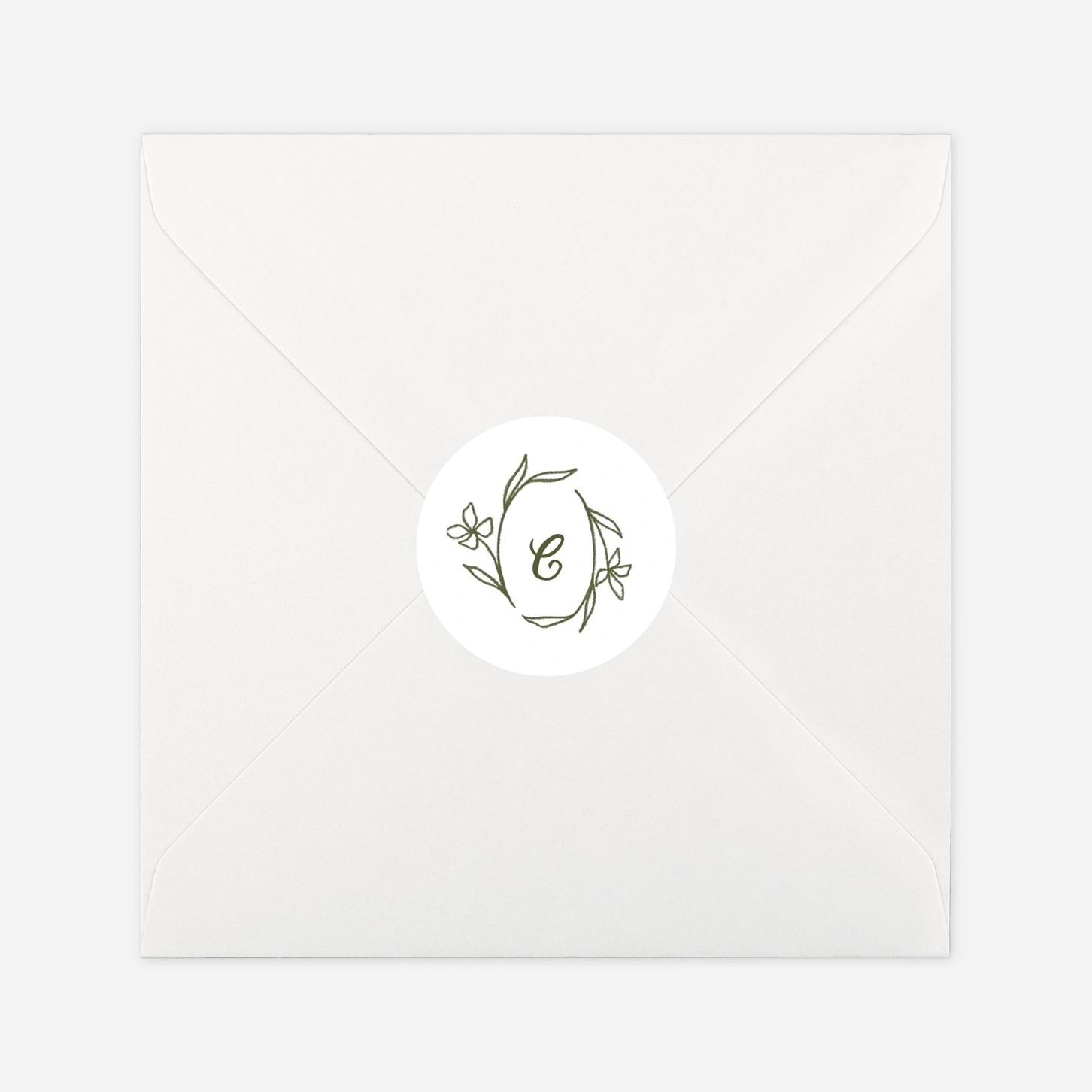 Aufkleber (Gastgeschenk) Blütensiegel