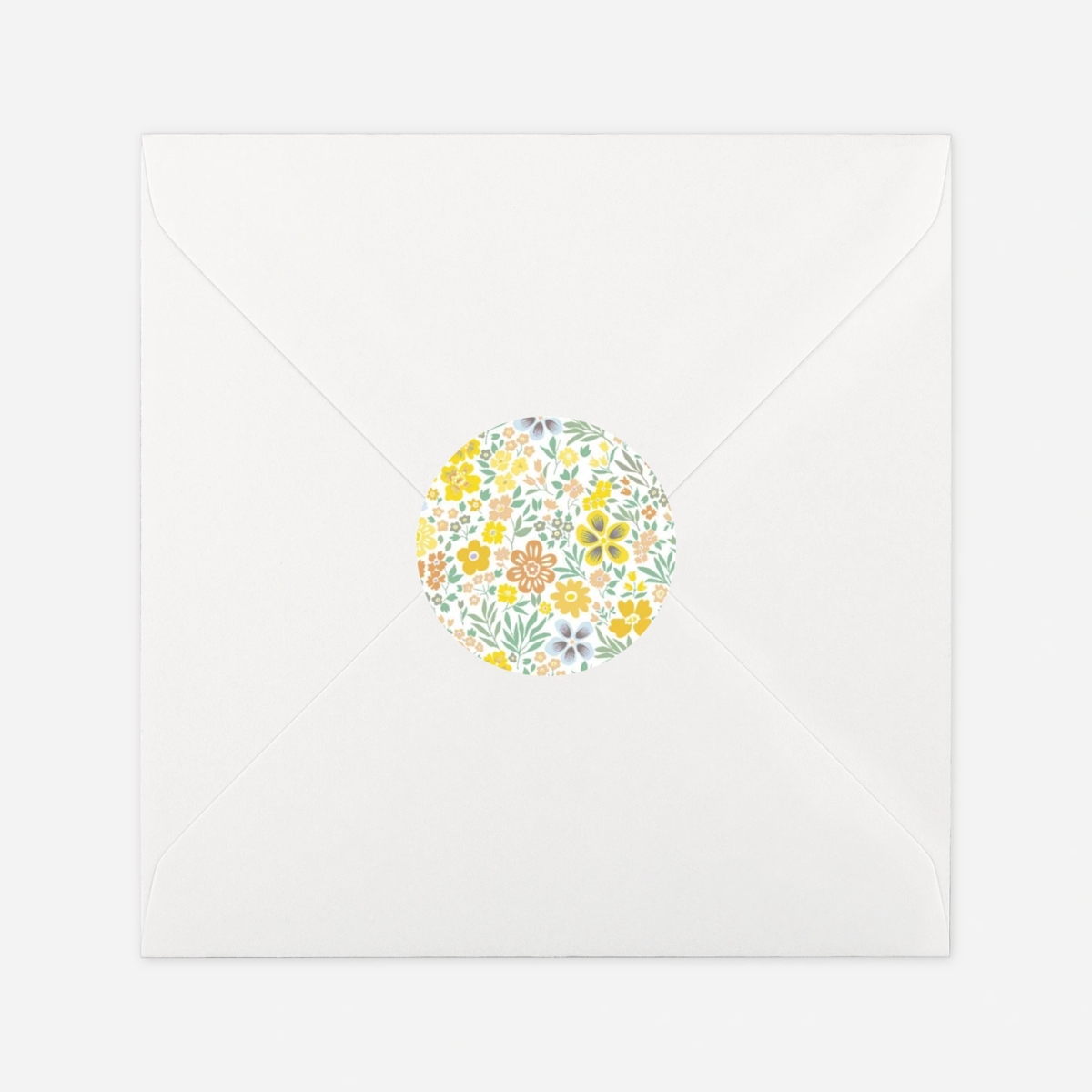 Aufkleber (Gastgeschenk) Blütentraum Klappkarte