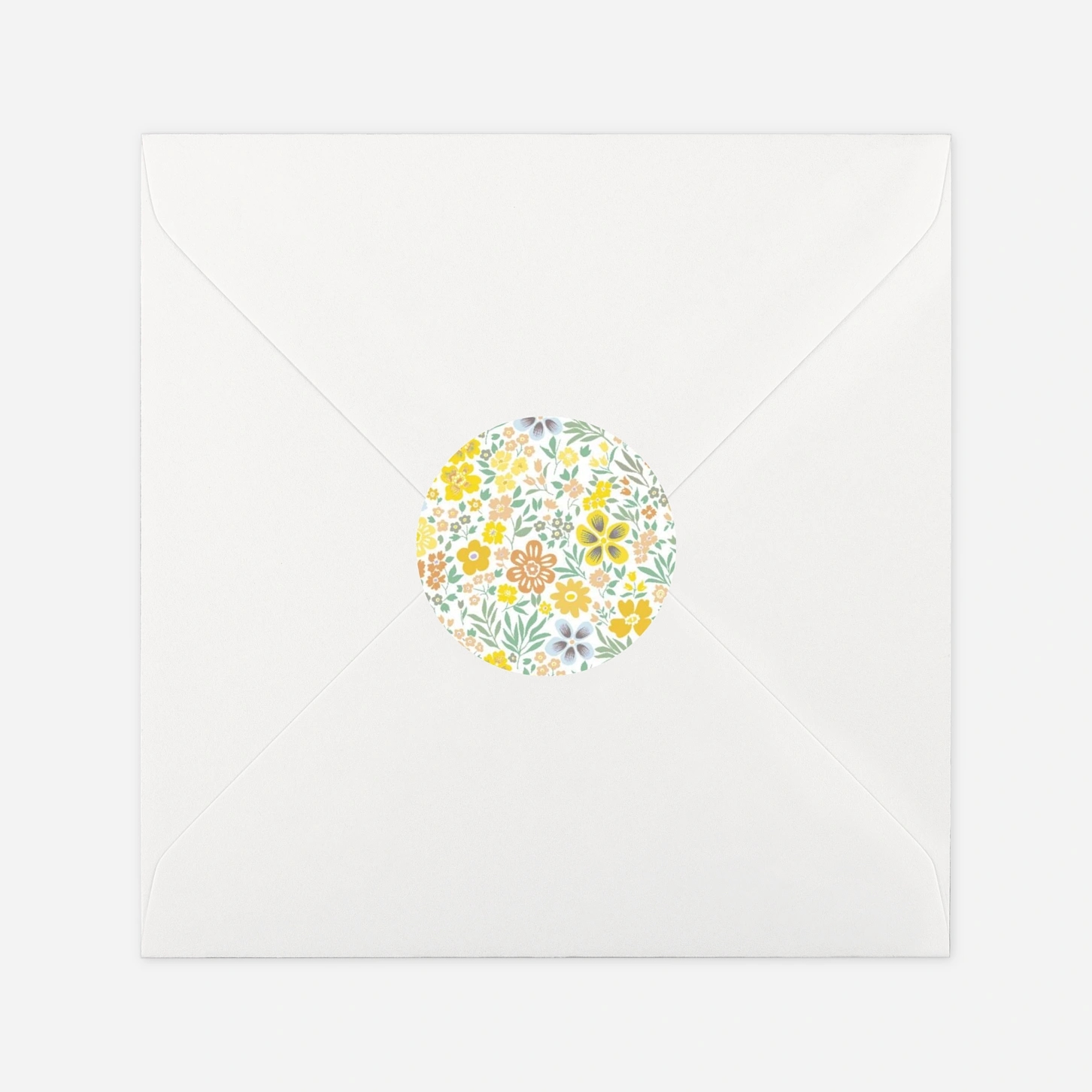 Aufkleber (Gastgeschenk) Blütentraum Klappkarte