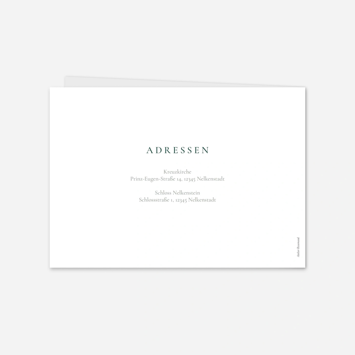 Hochzeitseinladung Sanfte Blätter