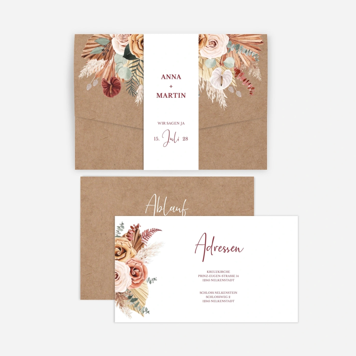 Hochzeitseinladung Blütenpoesie