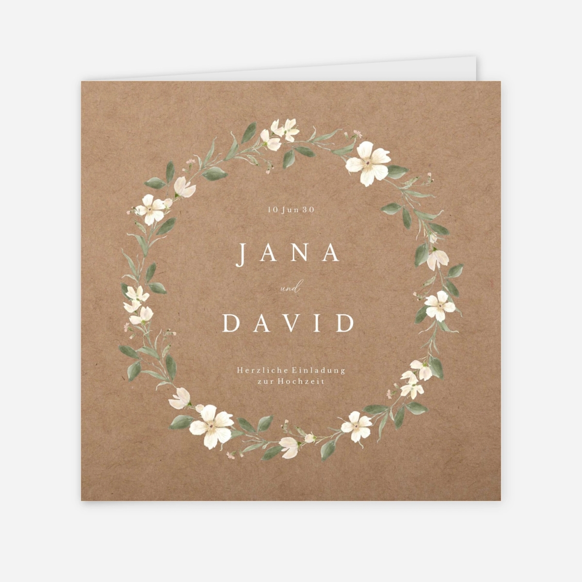 Hochzeitseinladung Blütencharme