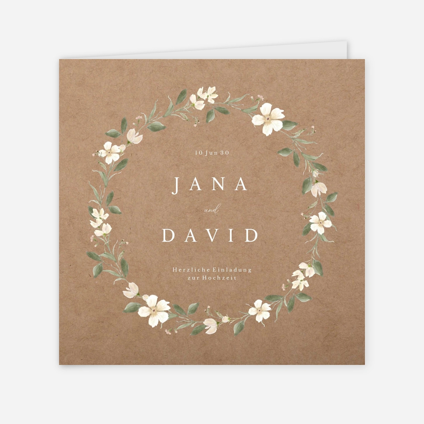 Hochzeitseinladung Blütencharme