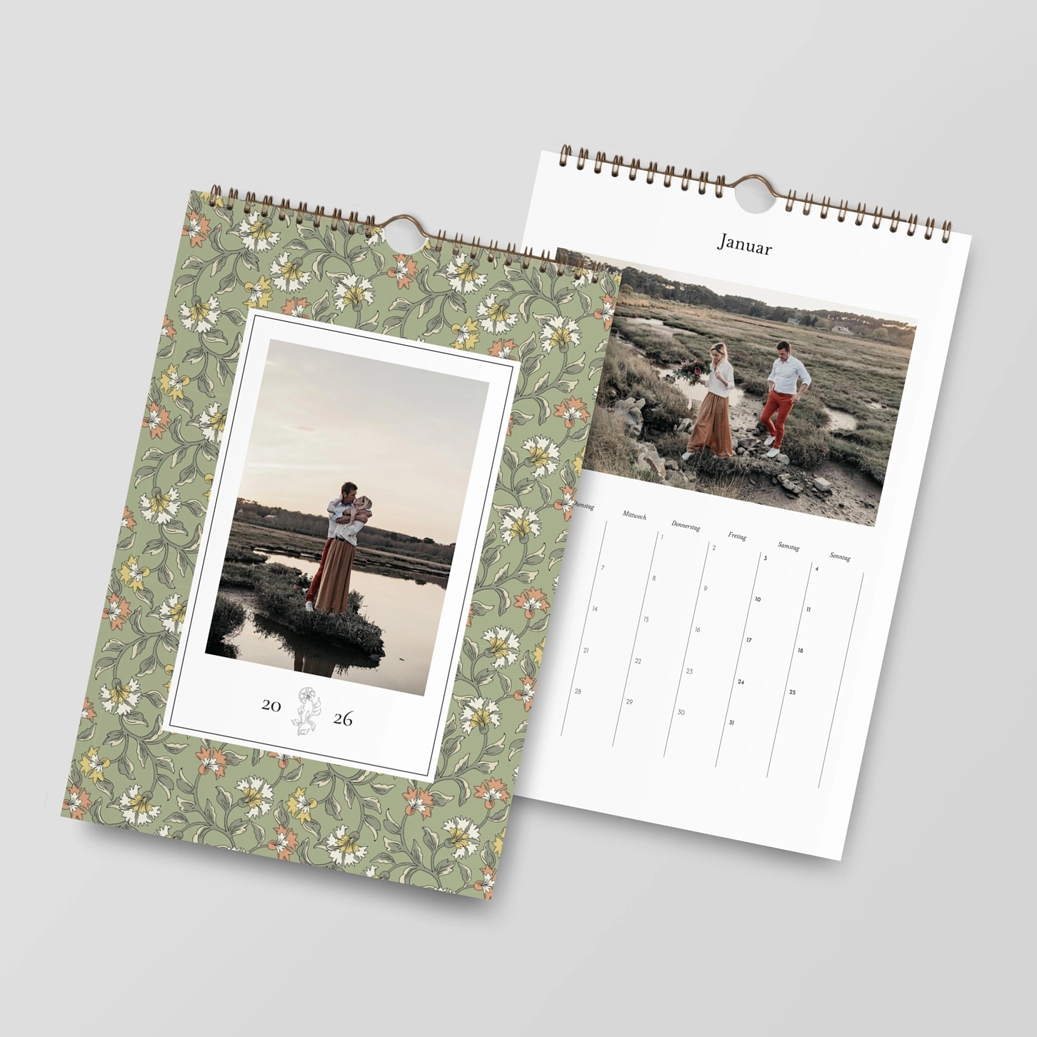 Wandkalender personalisierbare Felder Blütezeit