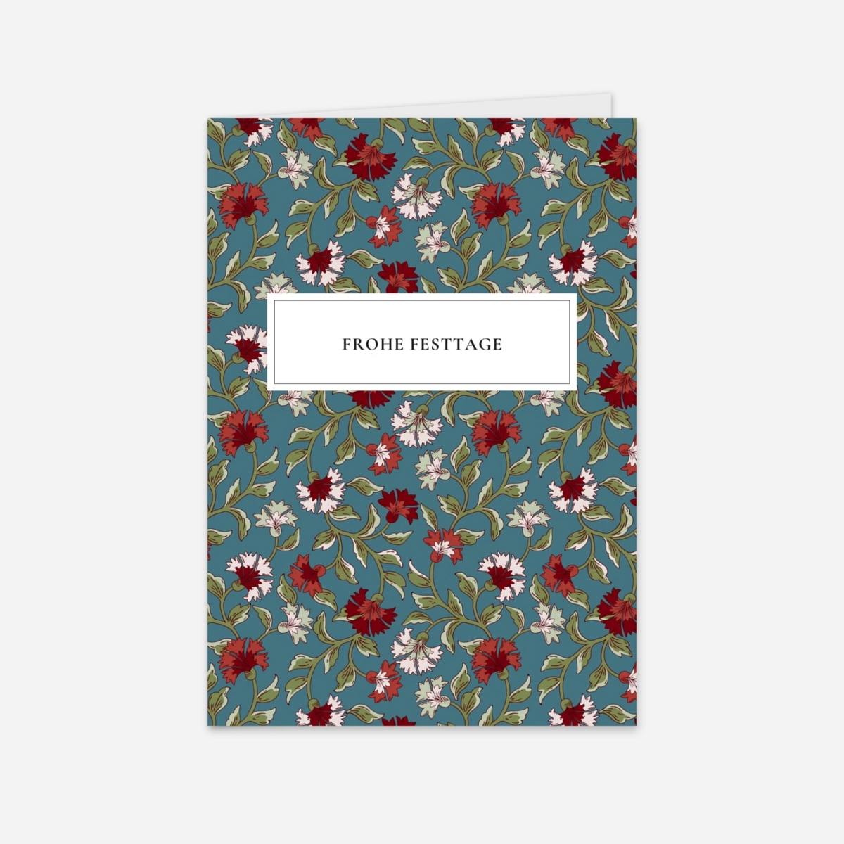 Geschäftliche Weihnachtskarte Blütezeit