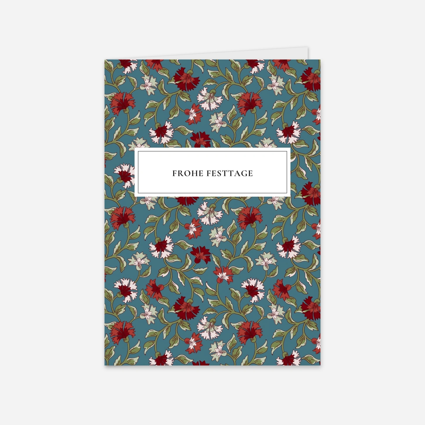 Geschäftliche Weihnachtskarte Blütezeit