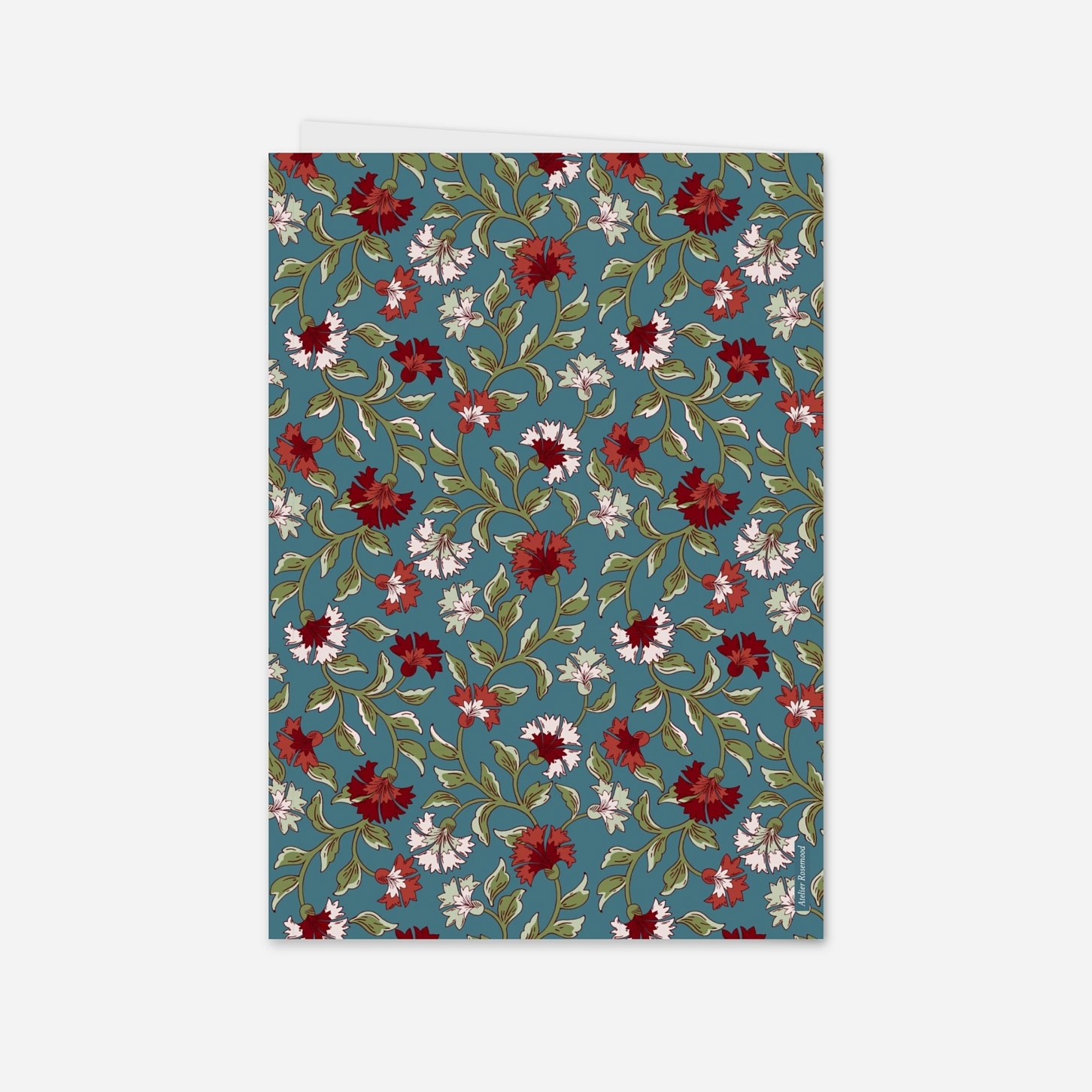 Geschäftliche Weihnachtskarte Blütezeit