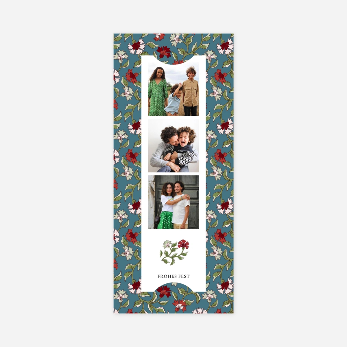 Weihnachtskarte Blütezeit