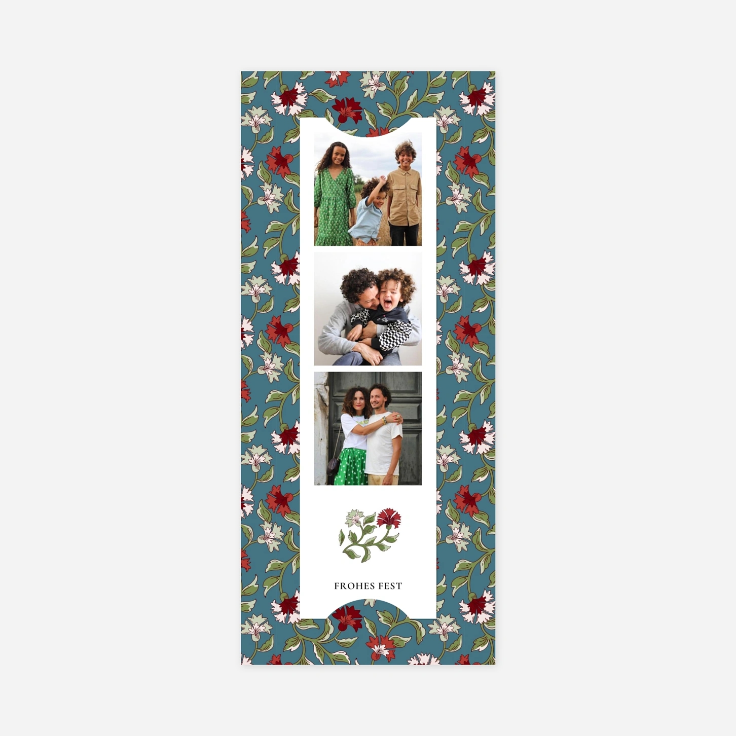 Weihnachtskarte Blütezeit