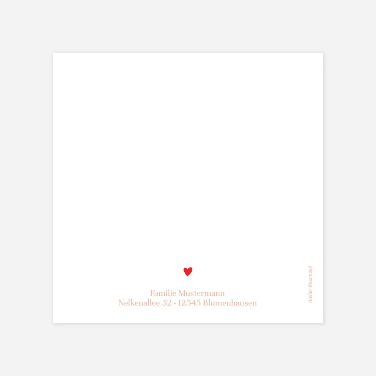 Dankeskarte Geburt Blumenzauber