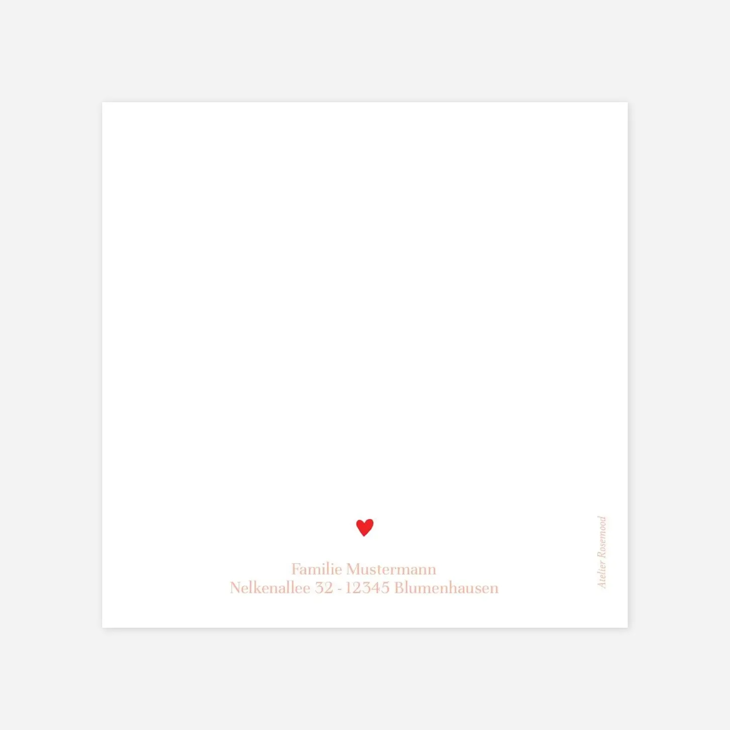 Dankeskarte Geburt Blumenzauber