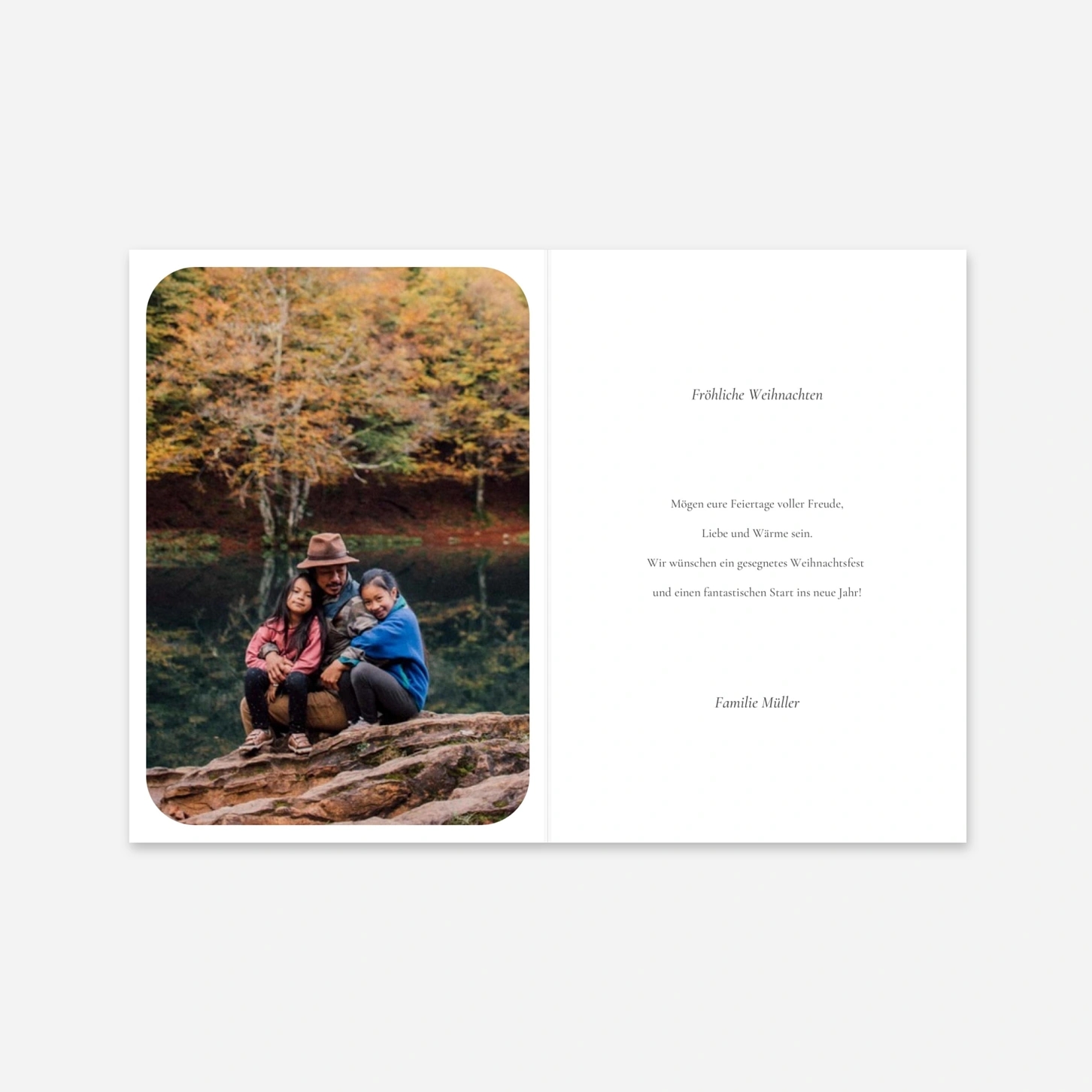 Weihnachtskarte Besondere Momente