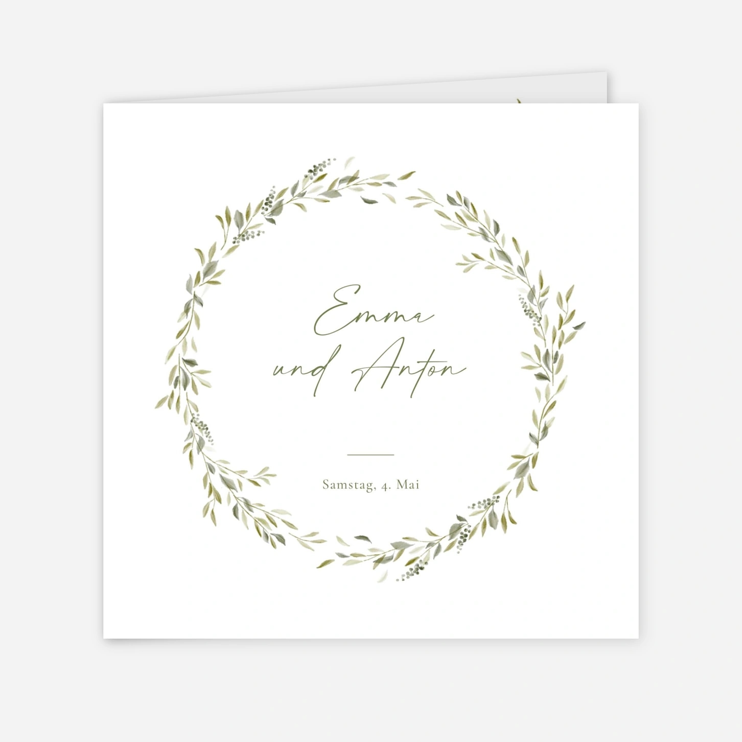 Hochzeitseinladung Botanischer Moment