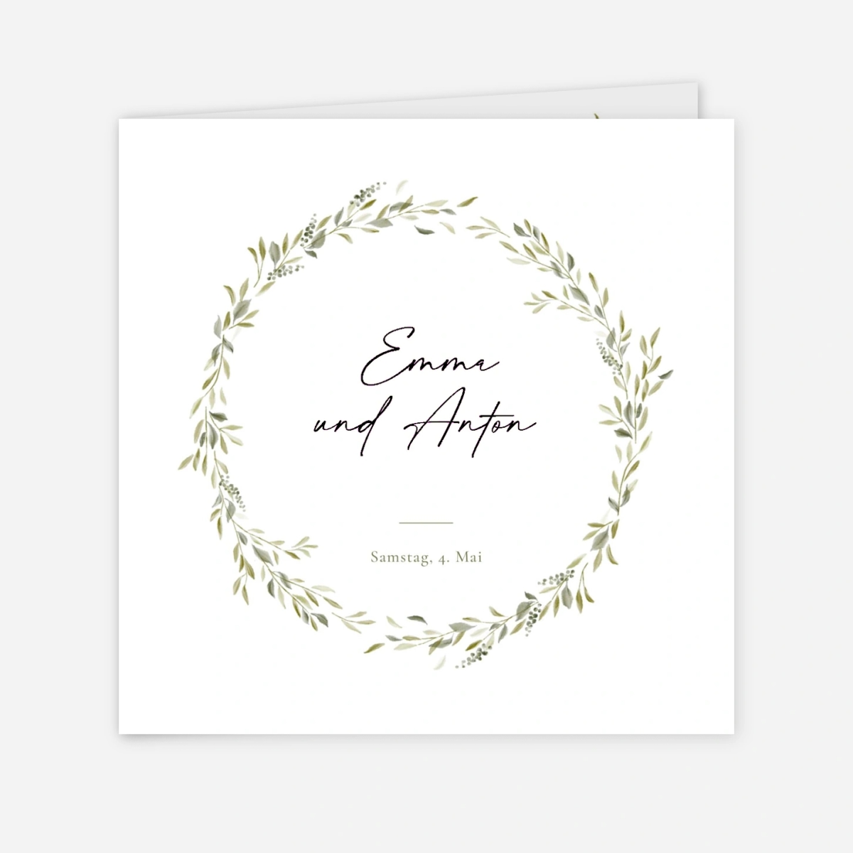 Hochzeitseinladung Botanischer Moment
