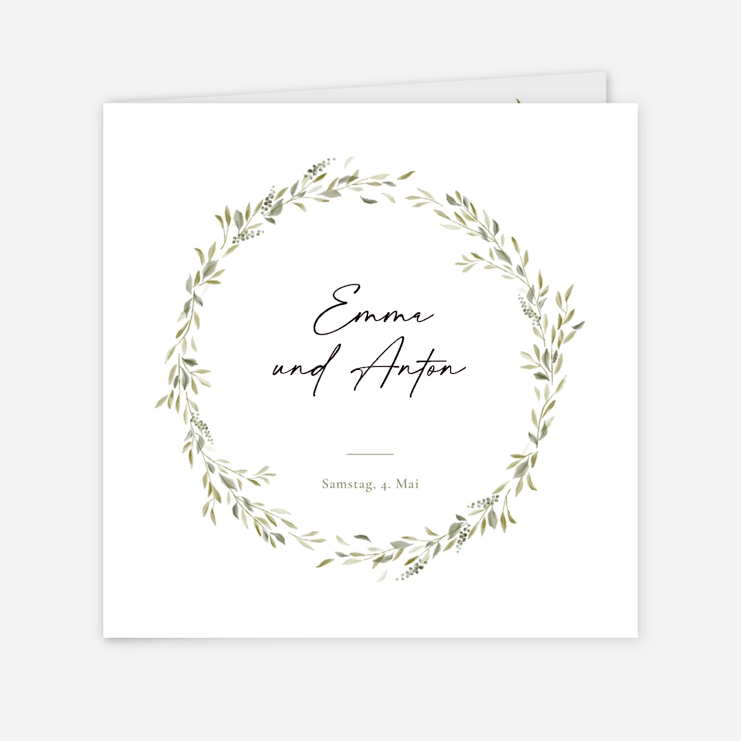 Hochzeitseinladung Botanischer Moment