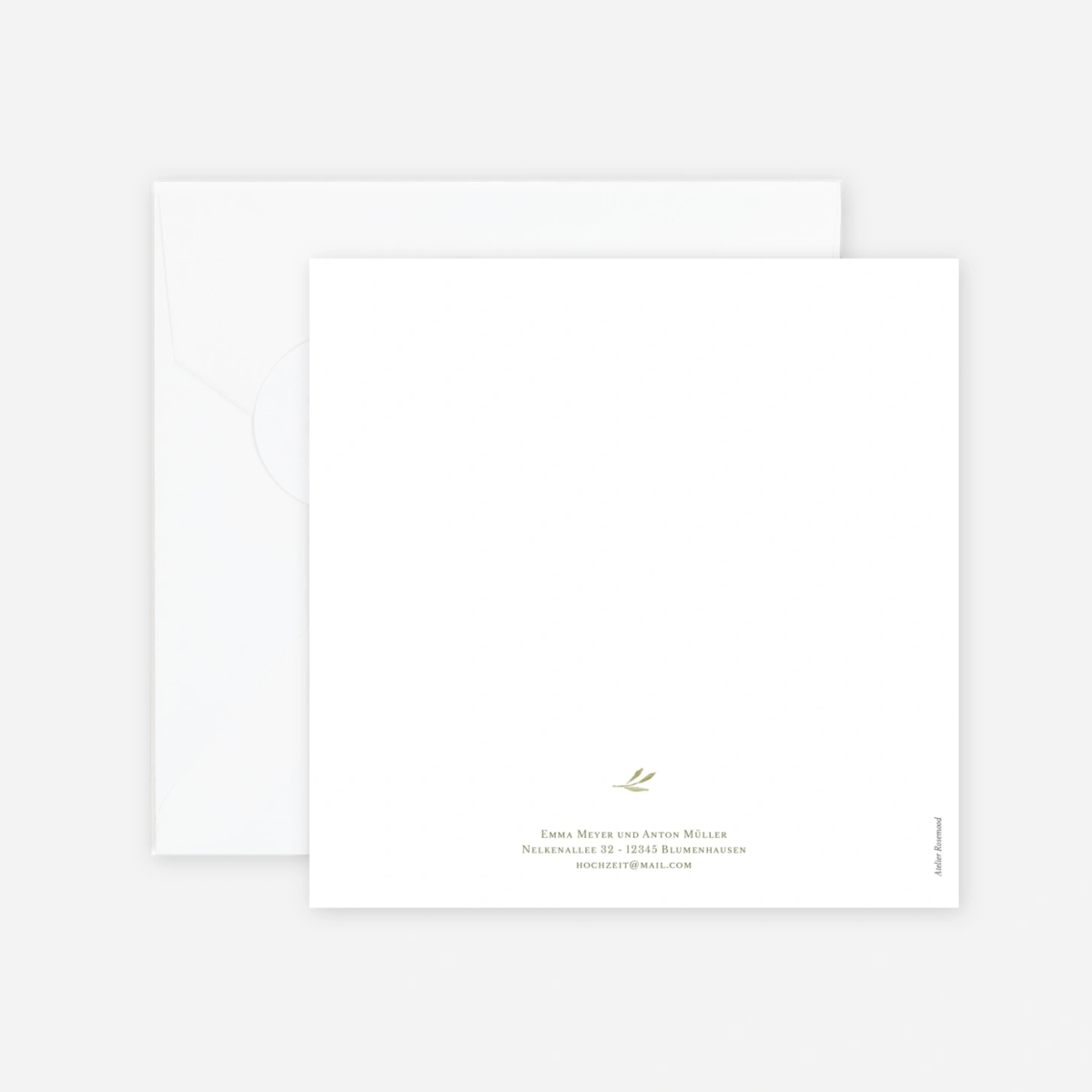 Hochzeitseinladung Botanischer Moment