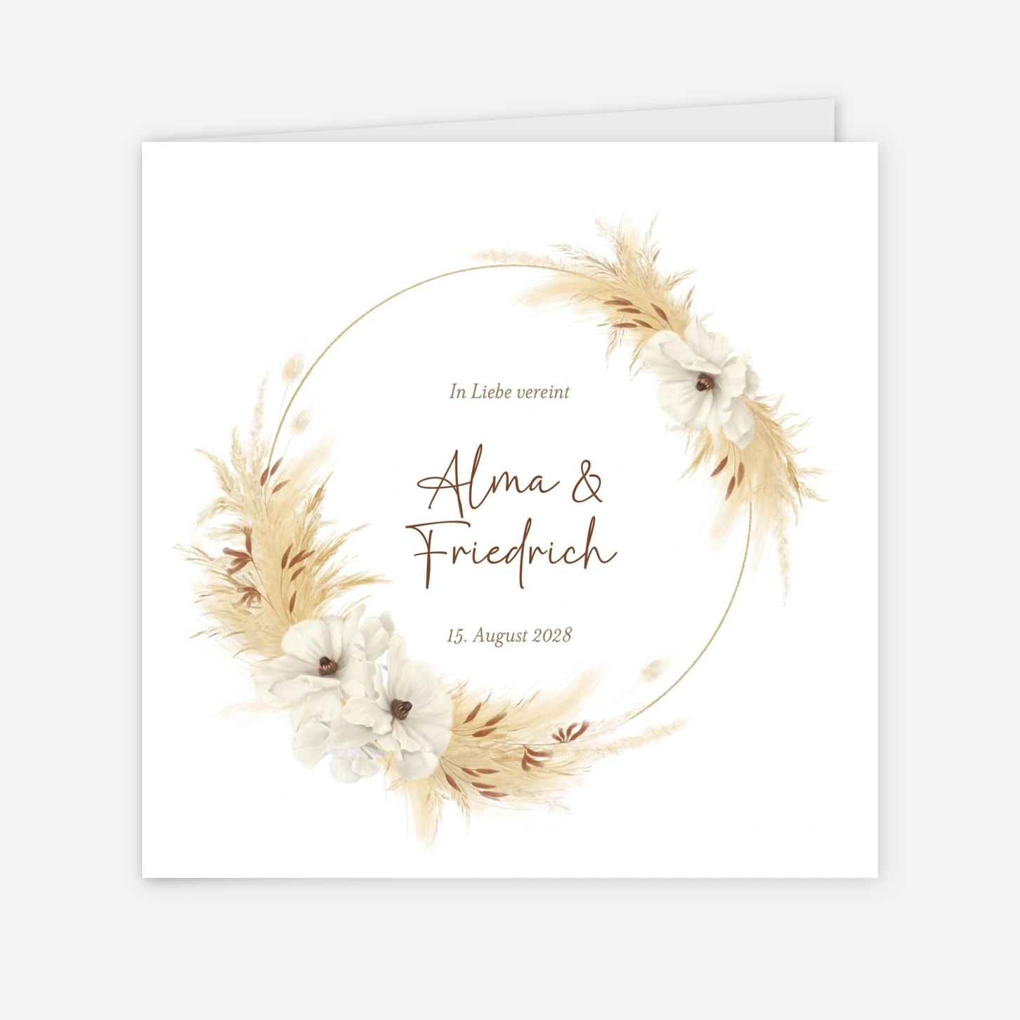 Hochzeitseinladung Boho-Romantik