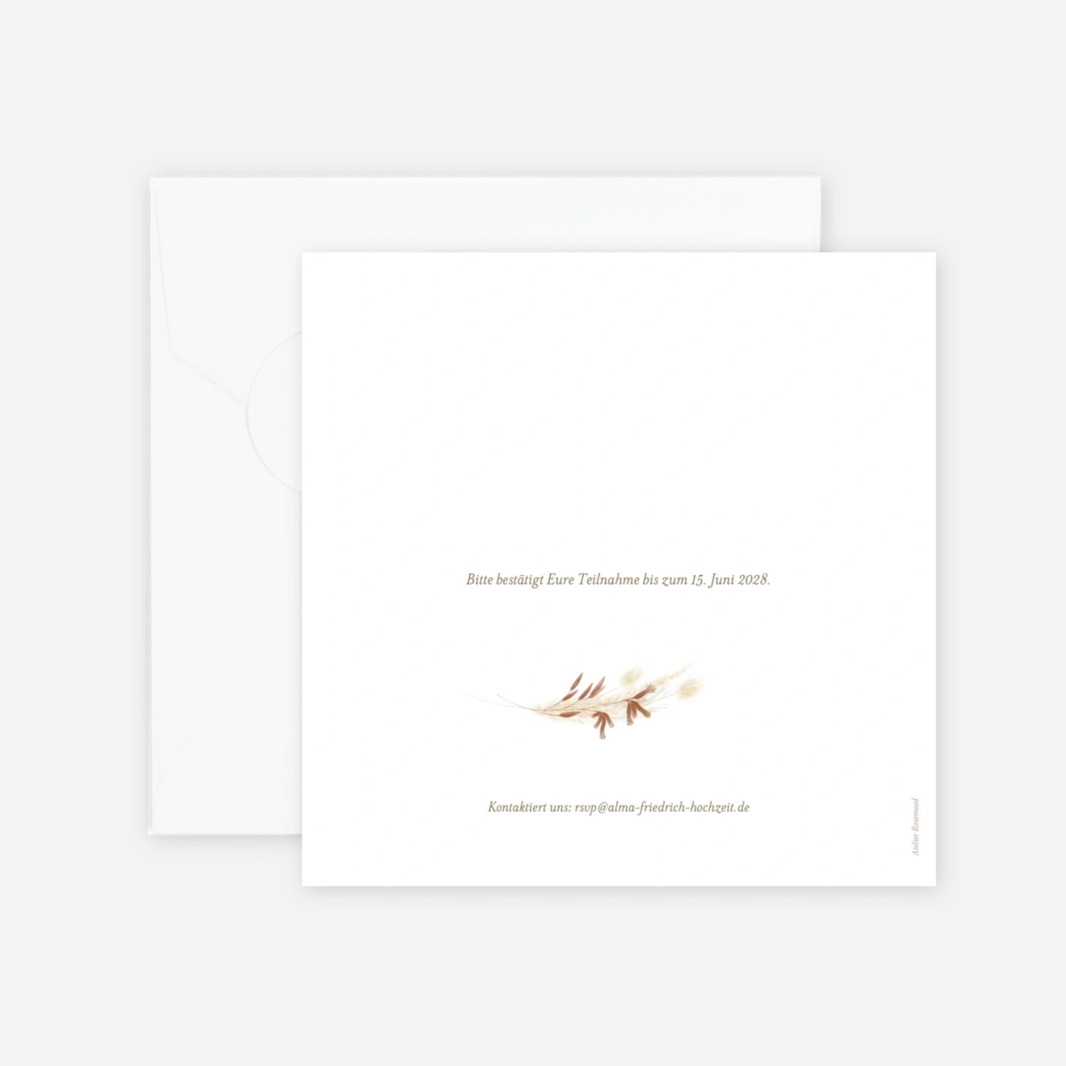 Hochzeitseinladung Boho-Romantik