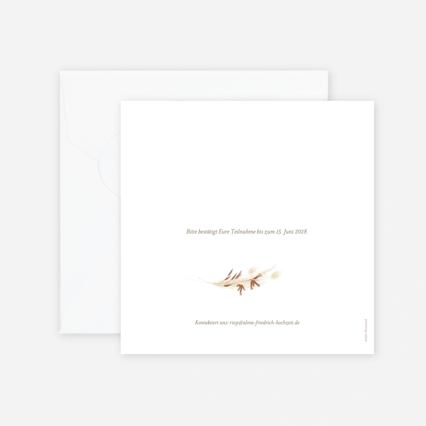 Hochzeitseinladung Boho-Romantik