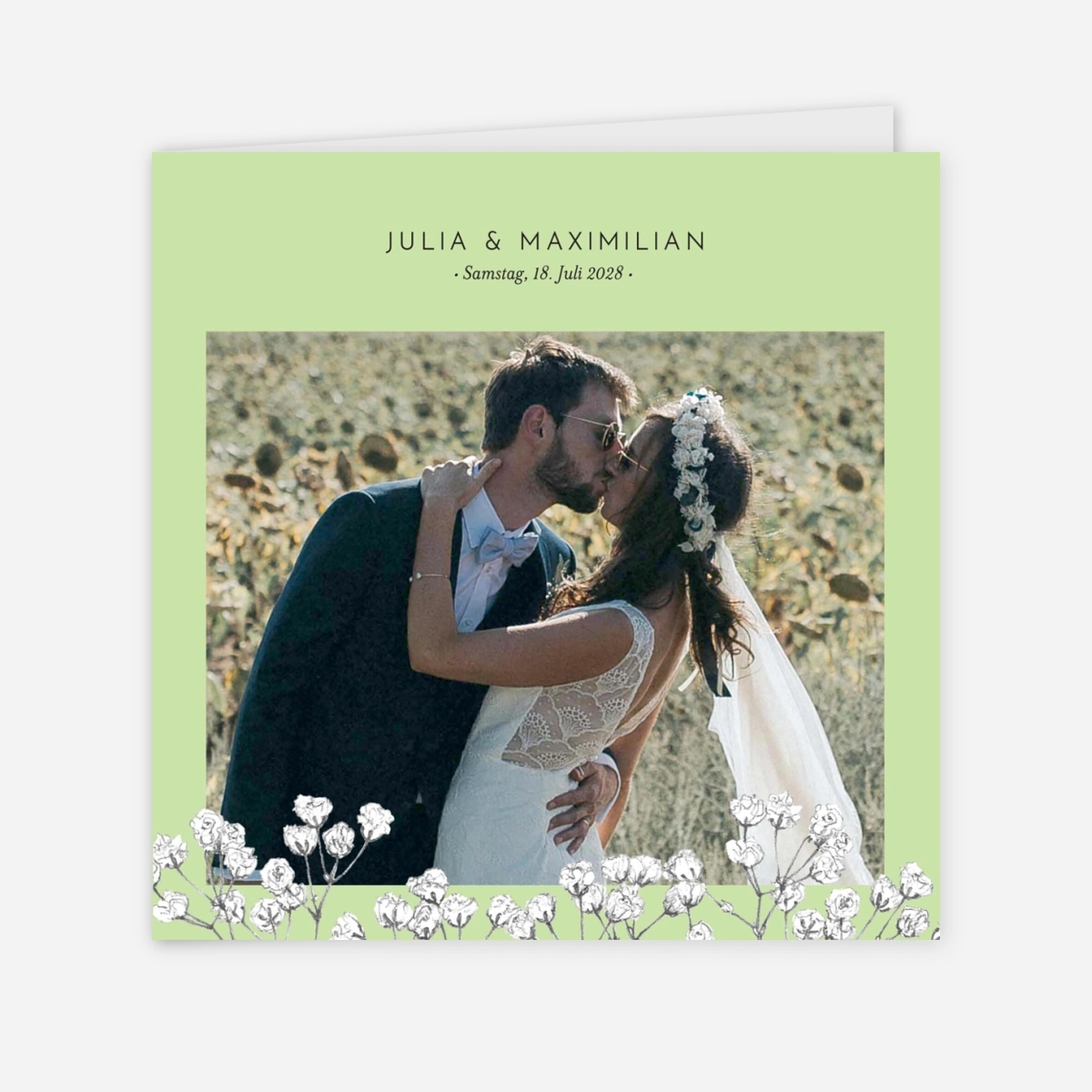 Hochzeitseinladung Botanik