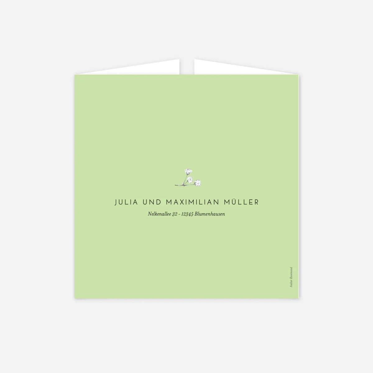 Hochzeitseinladung Botanik