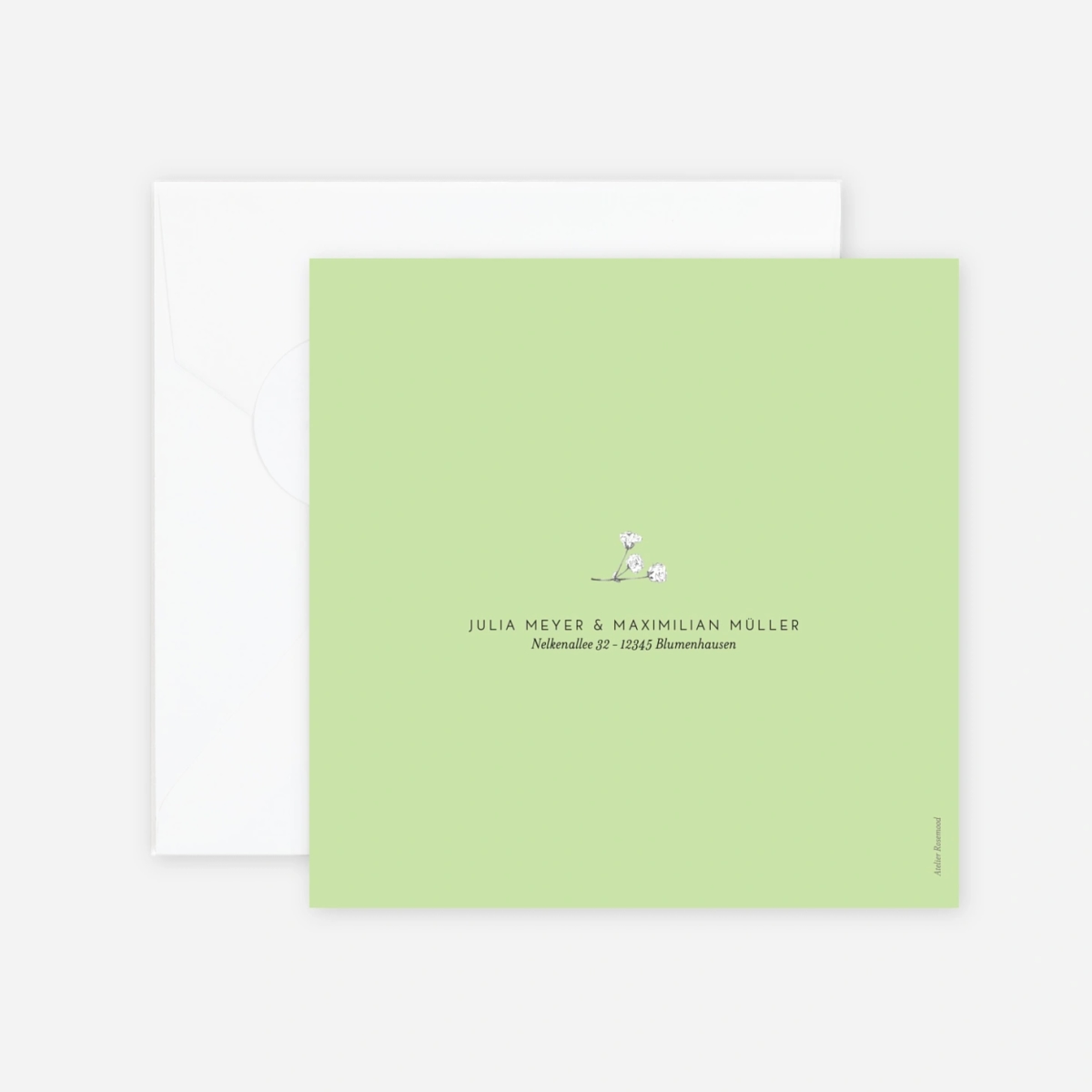 Hochzeitseinladung Botanik