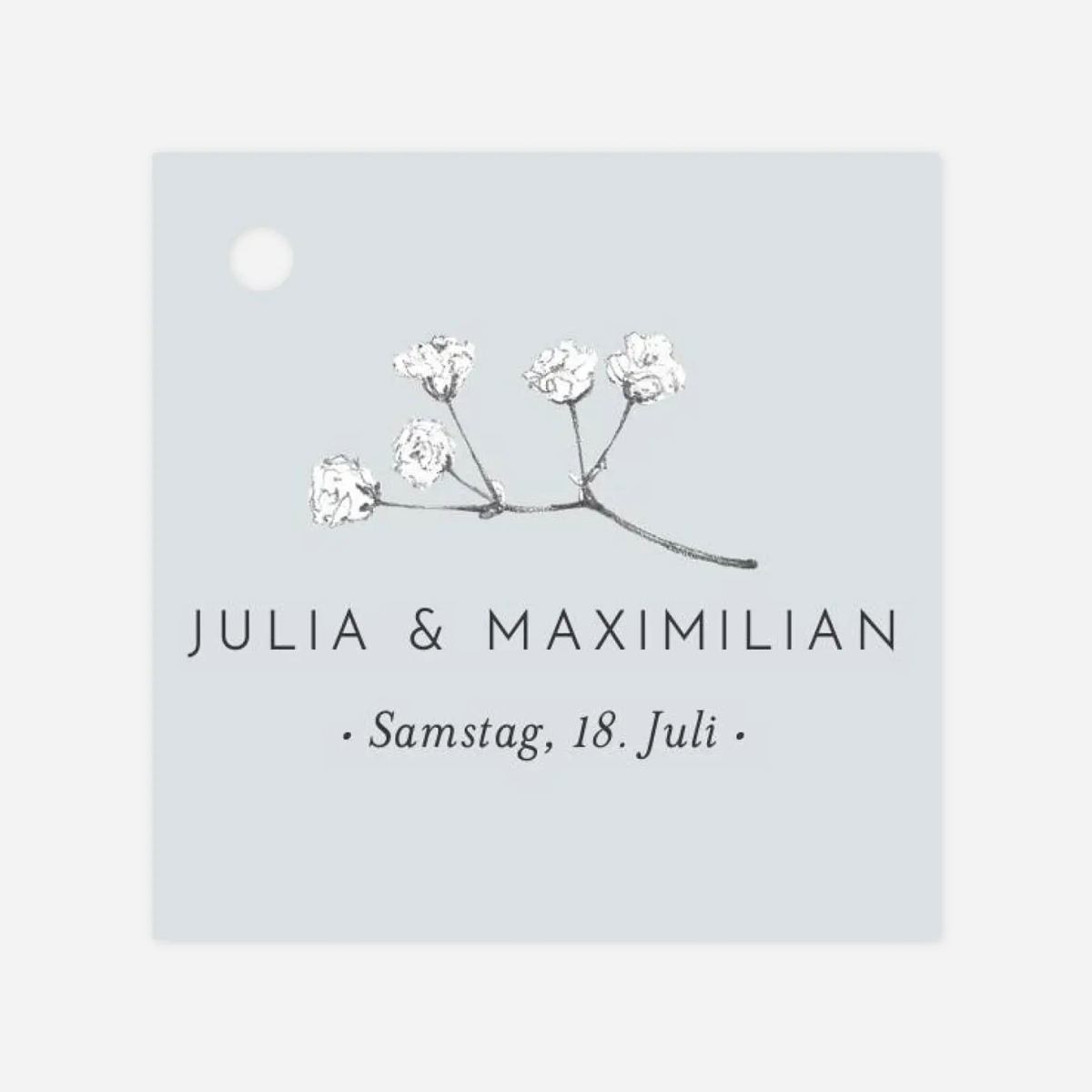 Anhänger zur Hochzeit Botanik