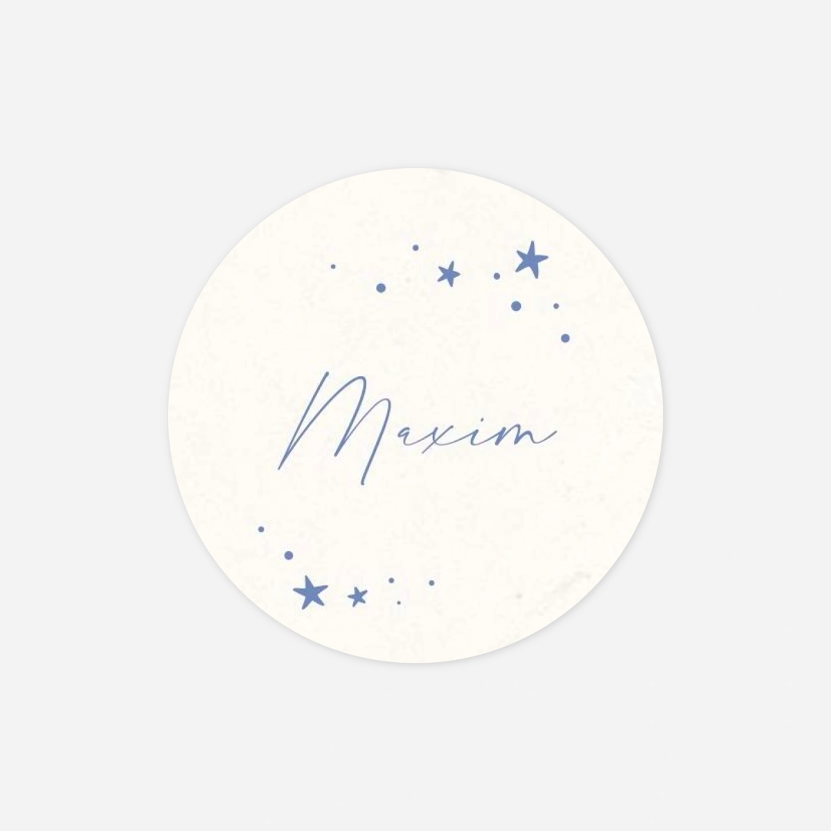 Aufkleber (Gastgeschenk) Blauer Traum