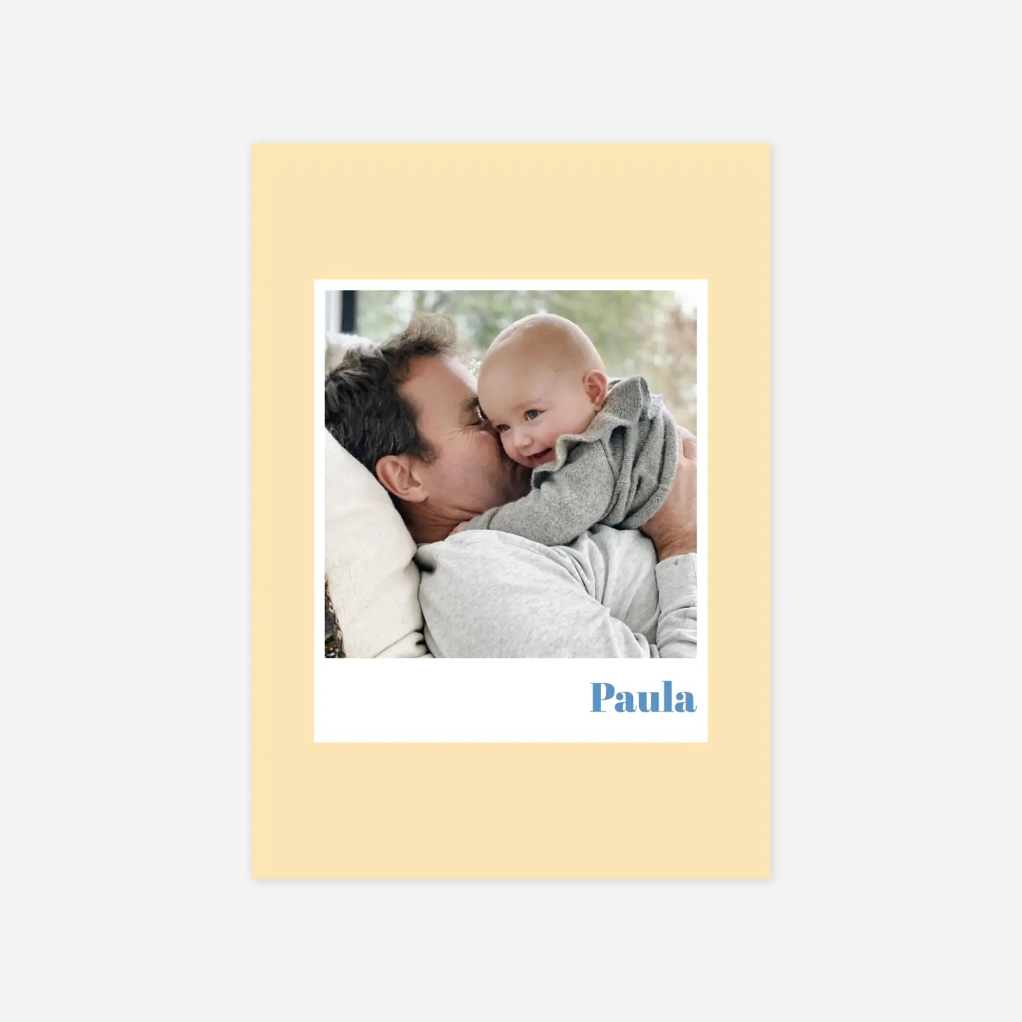 Geburtskarte Buntes Polaroid