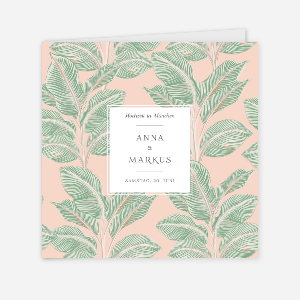 Hochzeitseinladung Calathea