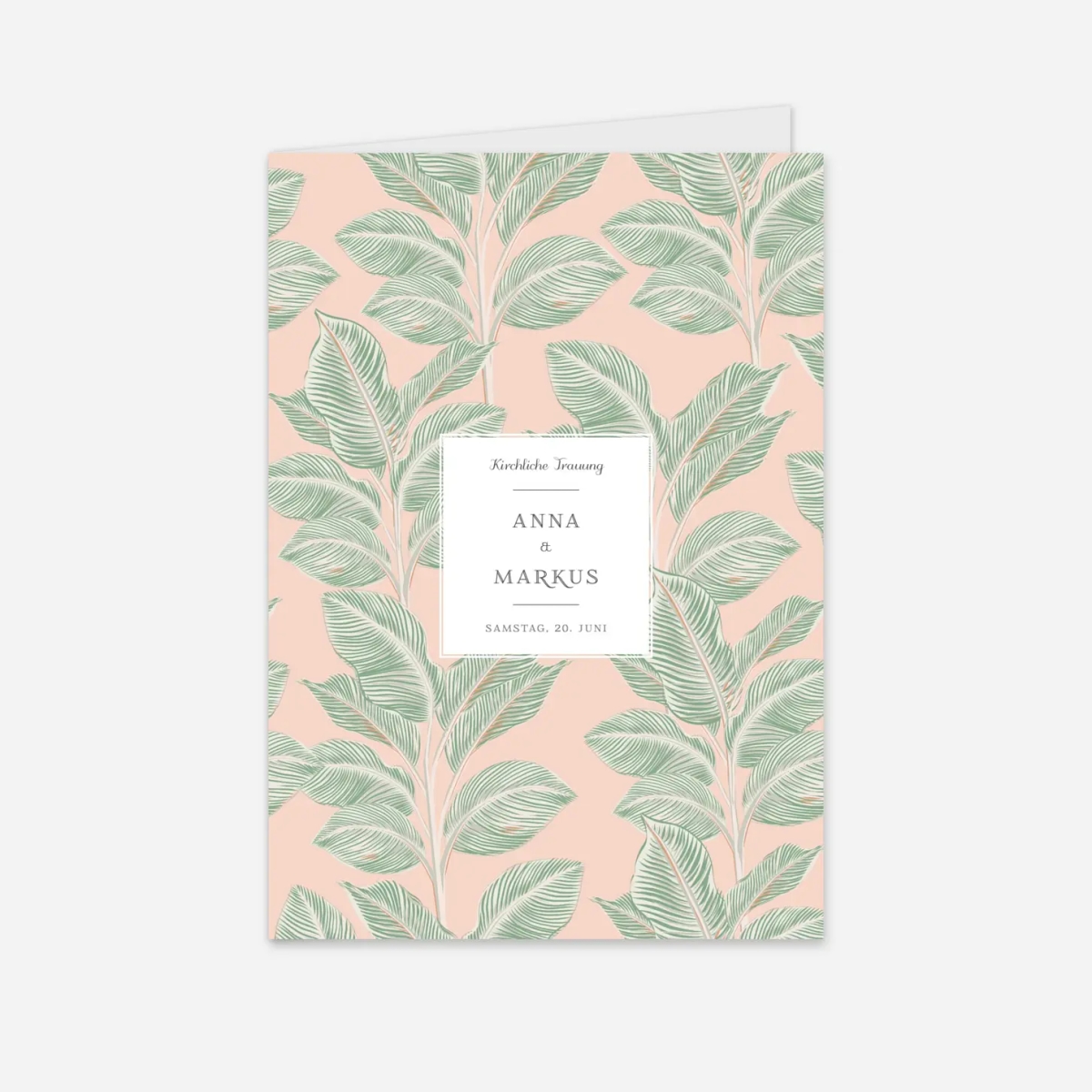 Kirchenheft Hochzeit Calathea