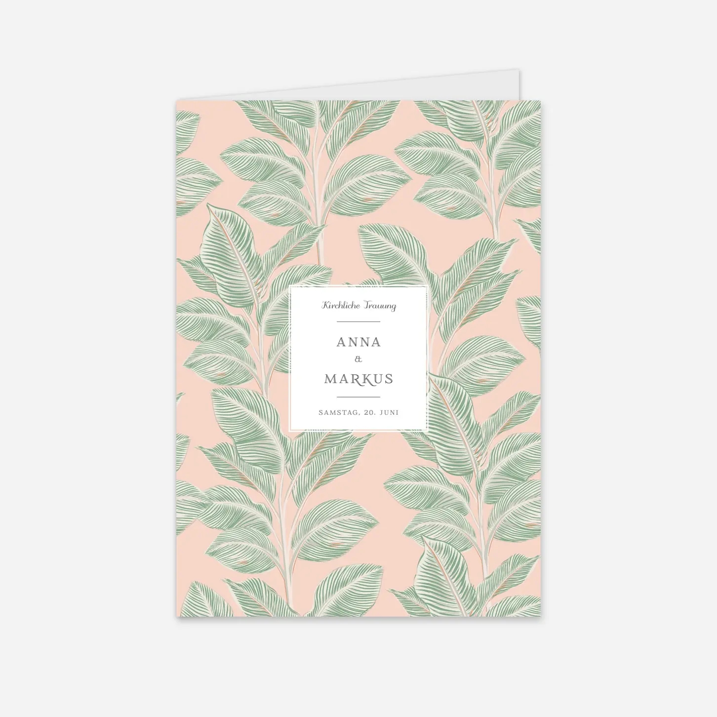 Kirchenheft Hochzeit Calathea
