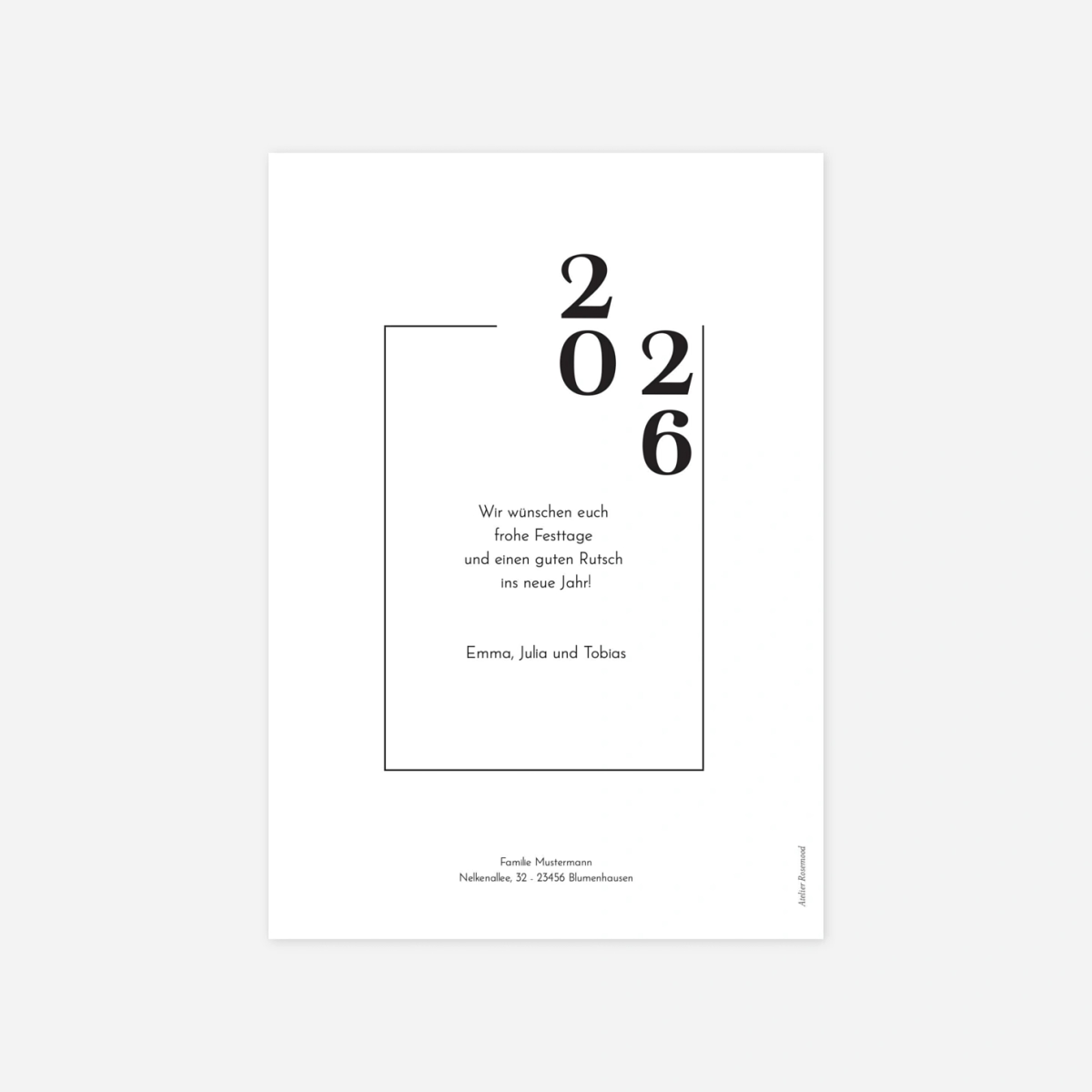 Weihnachtskarte Charakter