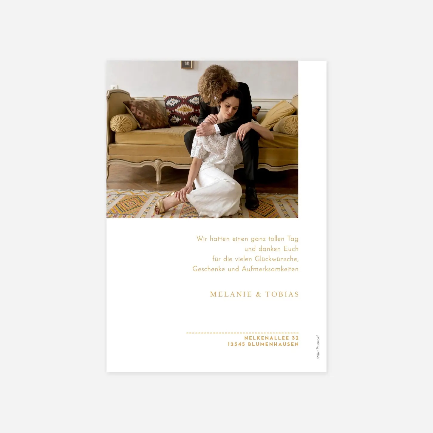 Dankeskarte Hochzeit Copenhagen