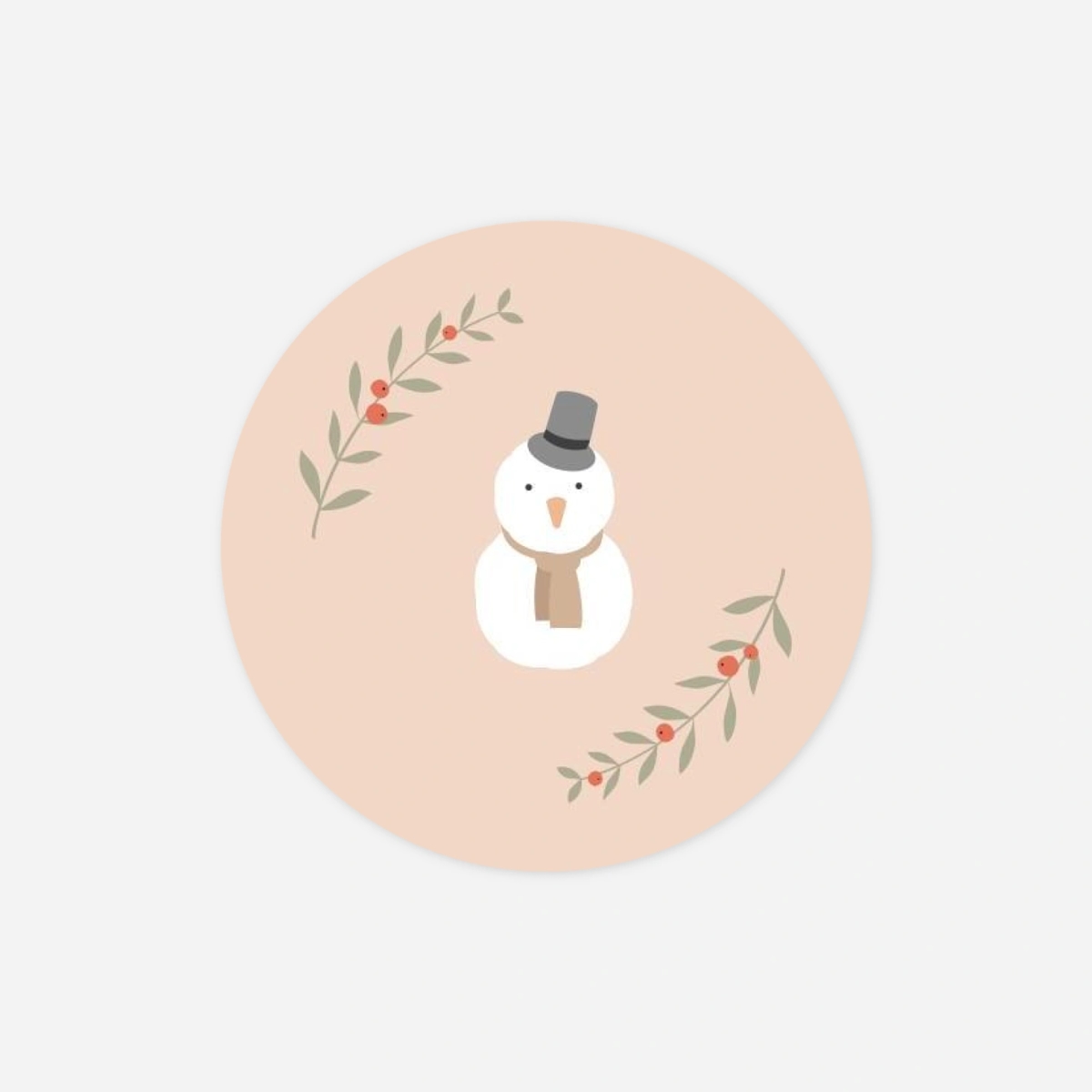 Geschenkaufkleber Weihnachten Cottages