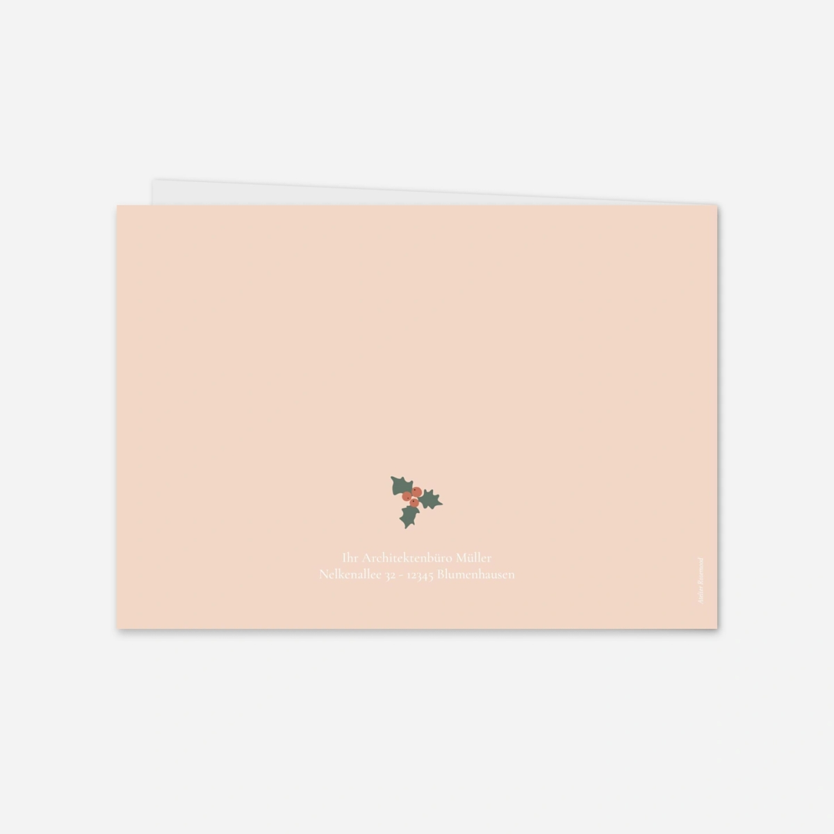 Geschäftliche Weihnachtskarte Cottages